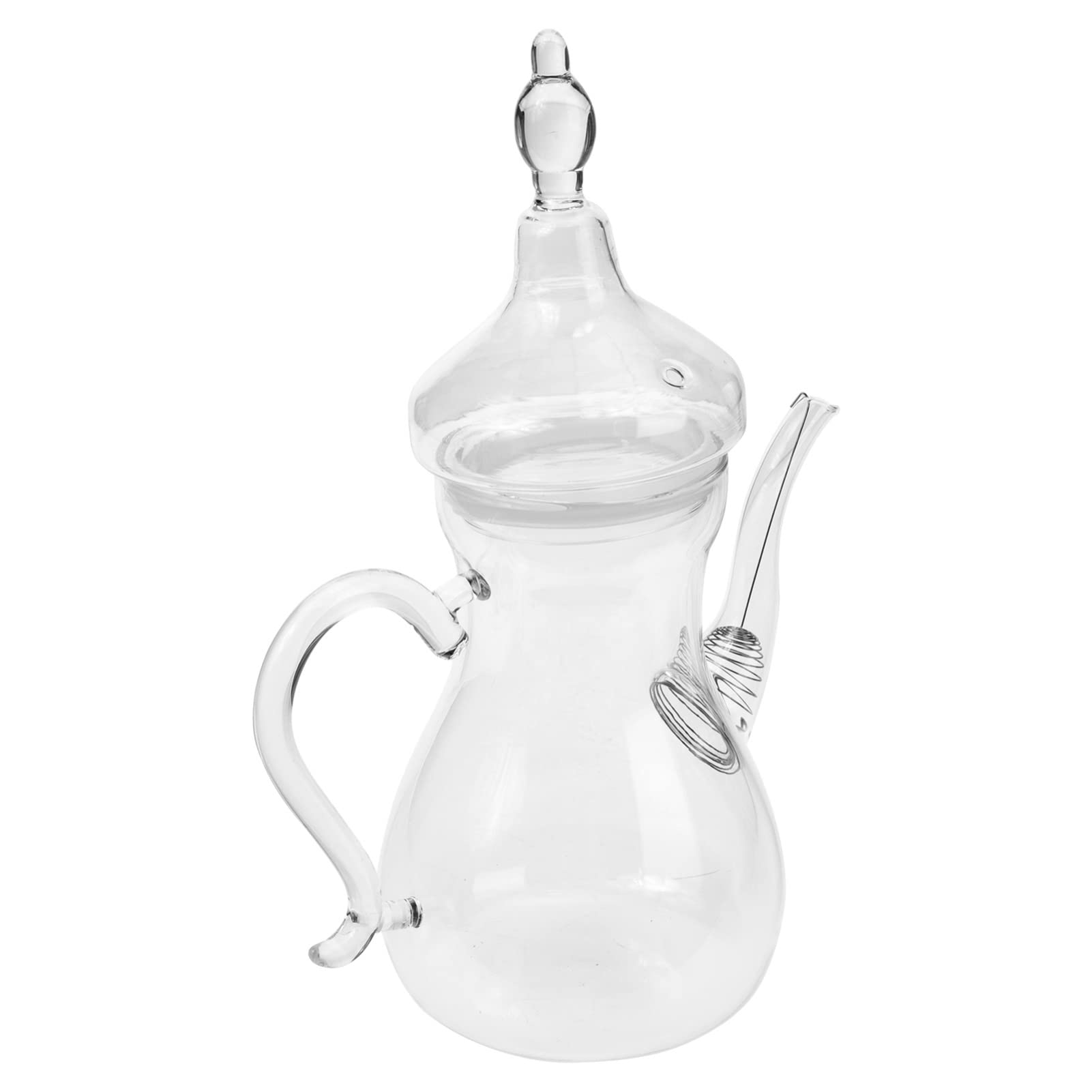 Vintage Turkish Coffee Pot - 1000ML Glass Teapot with Handcrafted Dripper, Hot/Cold Beverage Carafe for Coffee, Tea, Juice - Perfect for Home Brewing, Entertaining & Cafe Use