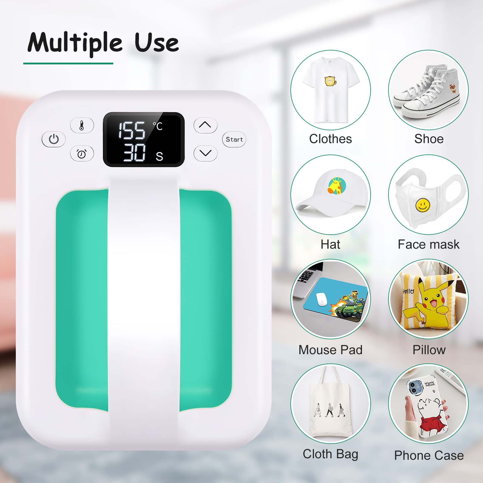 Portable Mini Heat Press Machine 7