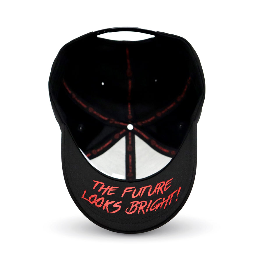 Stylish Black & Red Snapback Hat for Men & Women - Trendy Adjustable Baseball Cap for Outdoor Sports, Street Fashion & Casual Wear