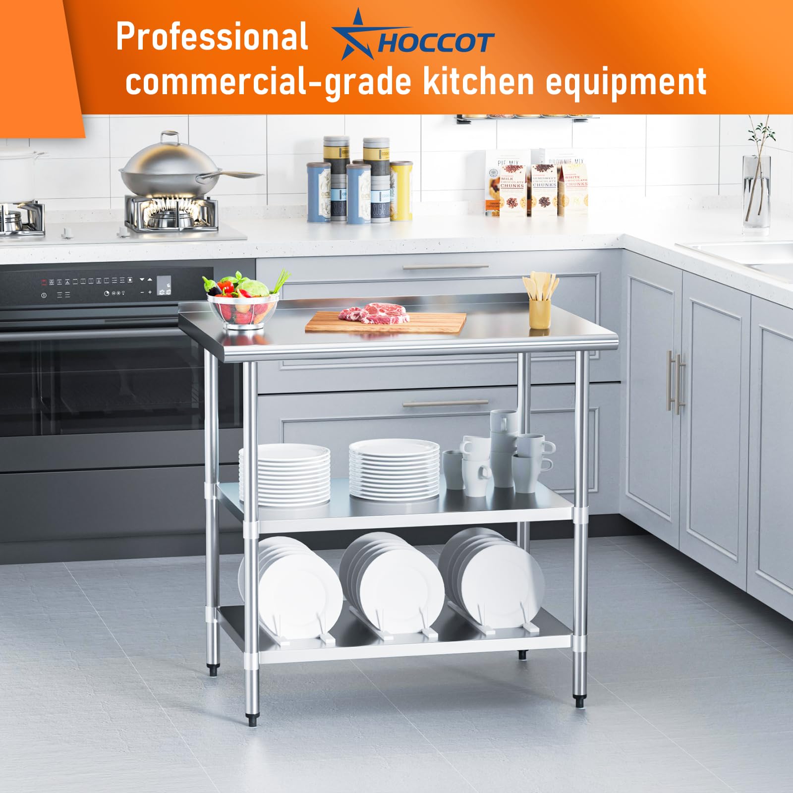 Premium Stainless Steel Prep Table 24