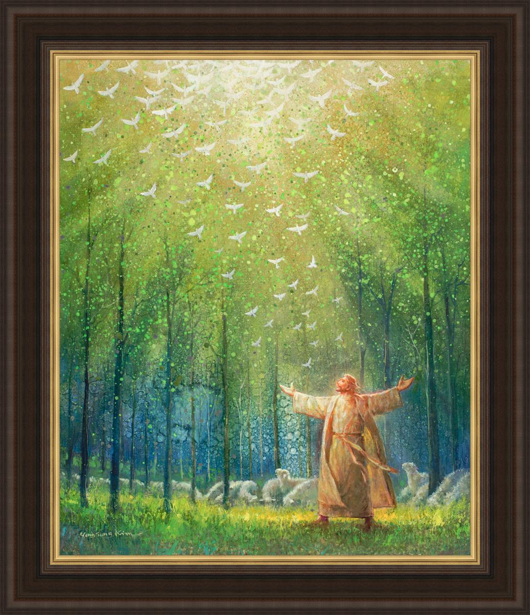 Modern LED Wall Art - Large Light Up Canvas Painting for Living Room, Bedroom & Office Decor