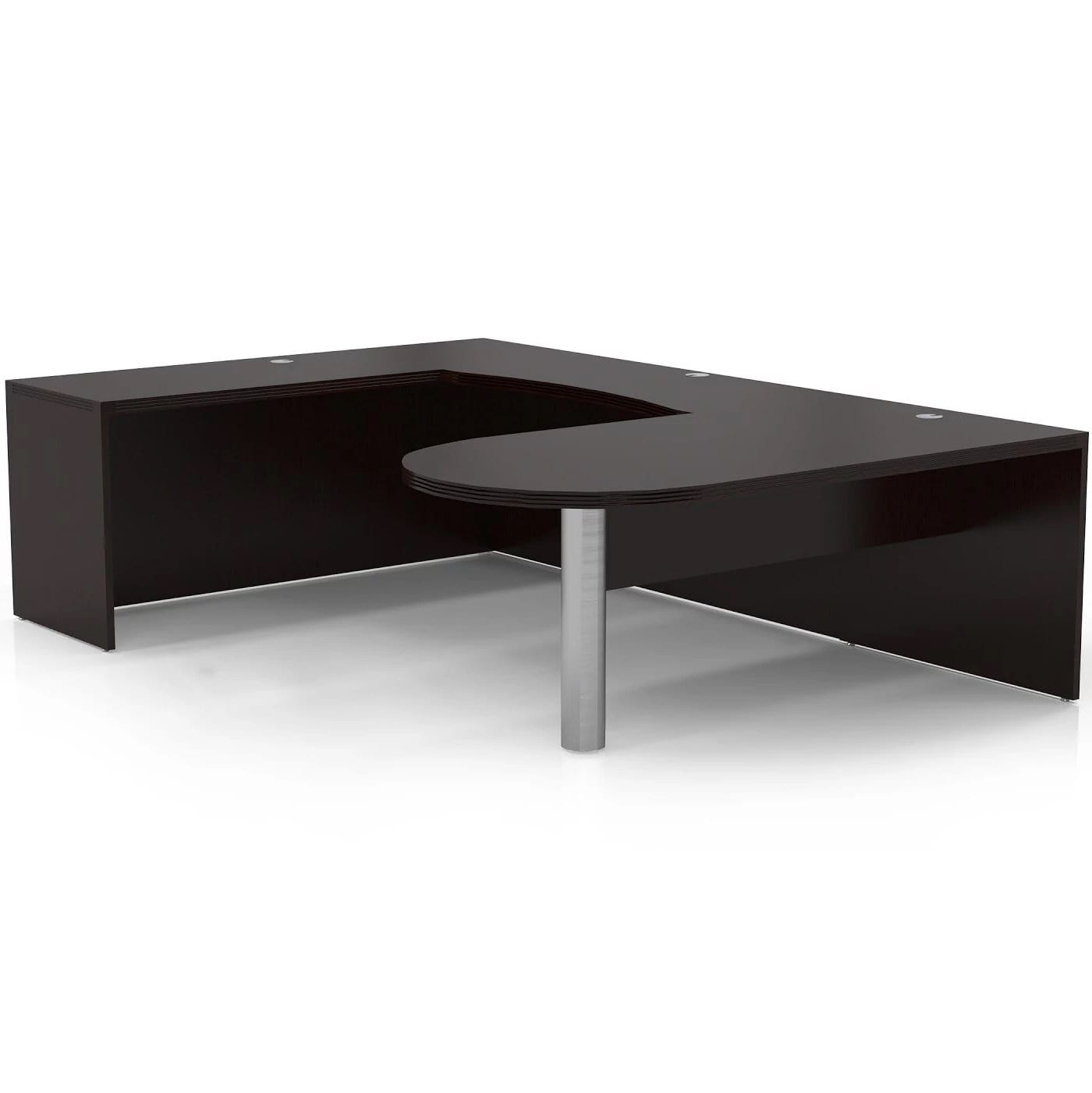 Safco Mayline Aberdeen Office Desk Set in Cherry Finish [AT14] - Perfect for Home Office, Conference Rooms & Workspaces