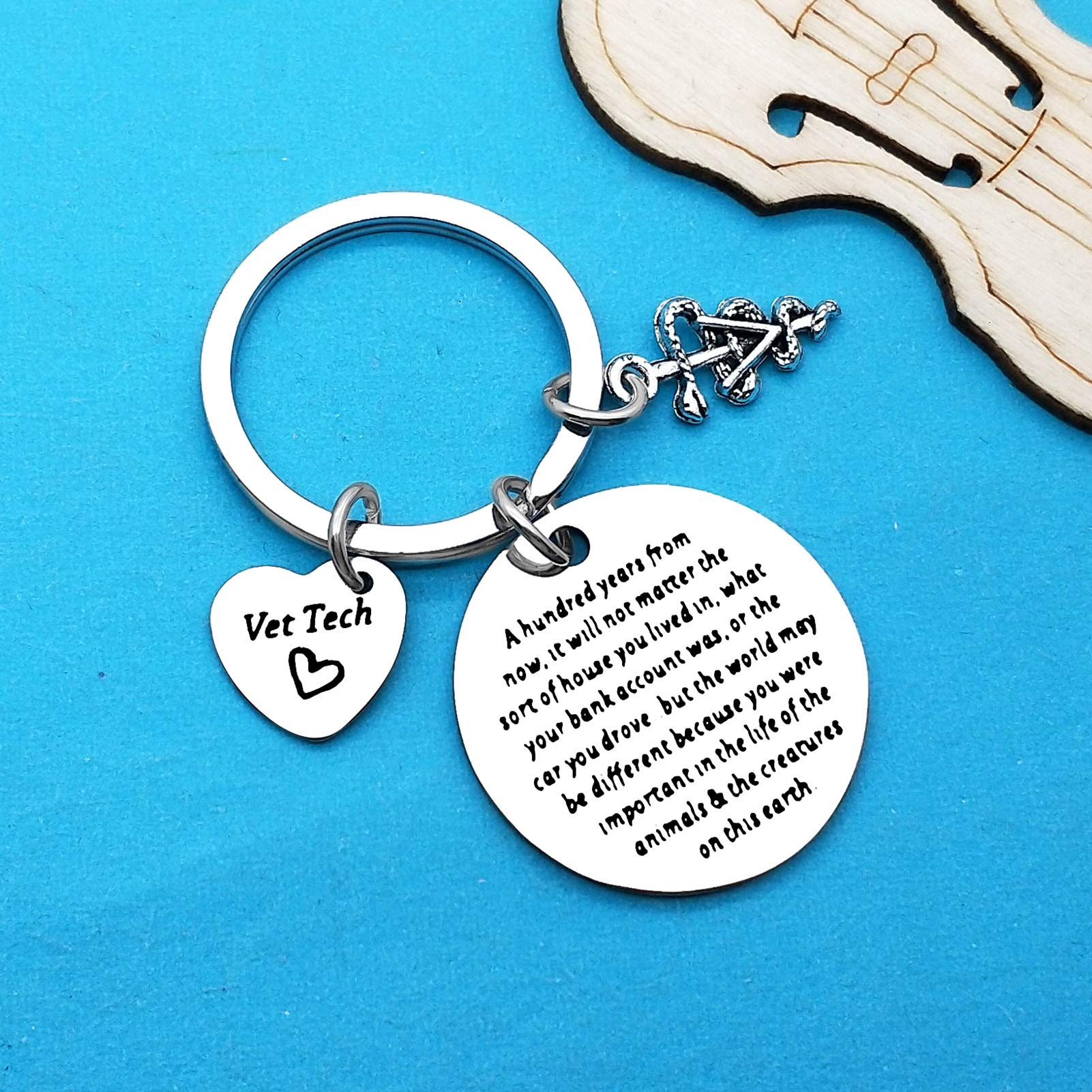 Xiahuyu Veterinary Keychain - Perfect Gift for Veterinarians, Vet Techs & Students - Ideal for Vet Appreciation, Graduation & Daily Use