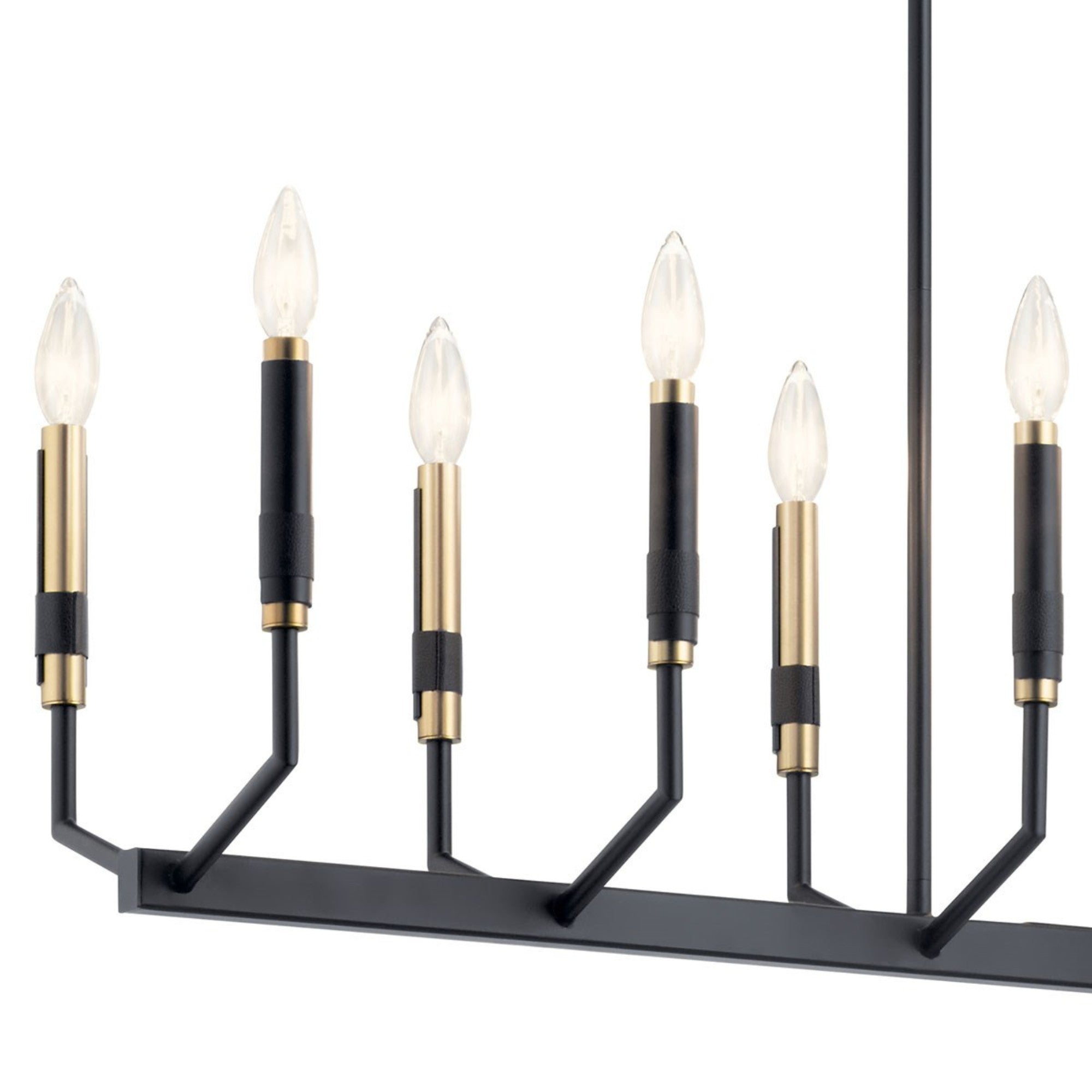 42 Inch 12-Light Modern Black Chandelier - Armand Crystal Ceiling Light Fixture for Dining Room, Living Room, Bedroom & Foyer Decor