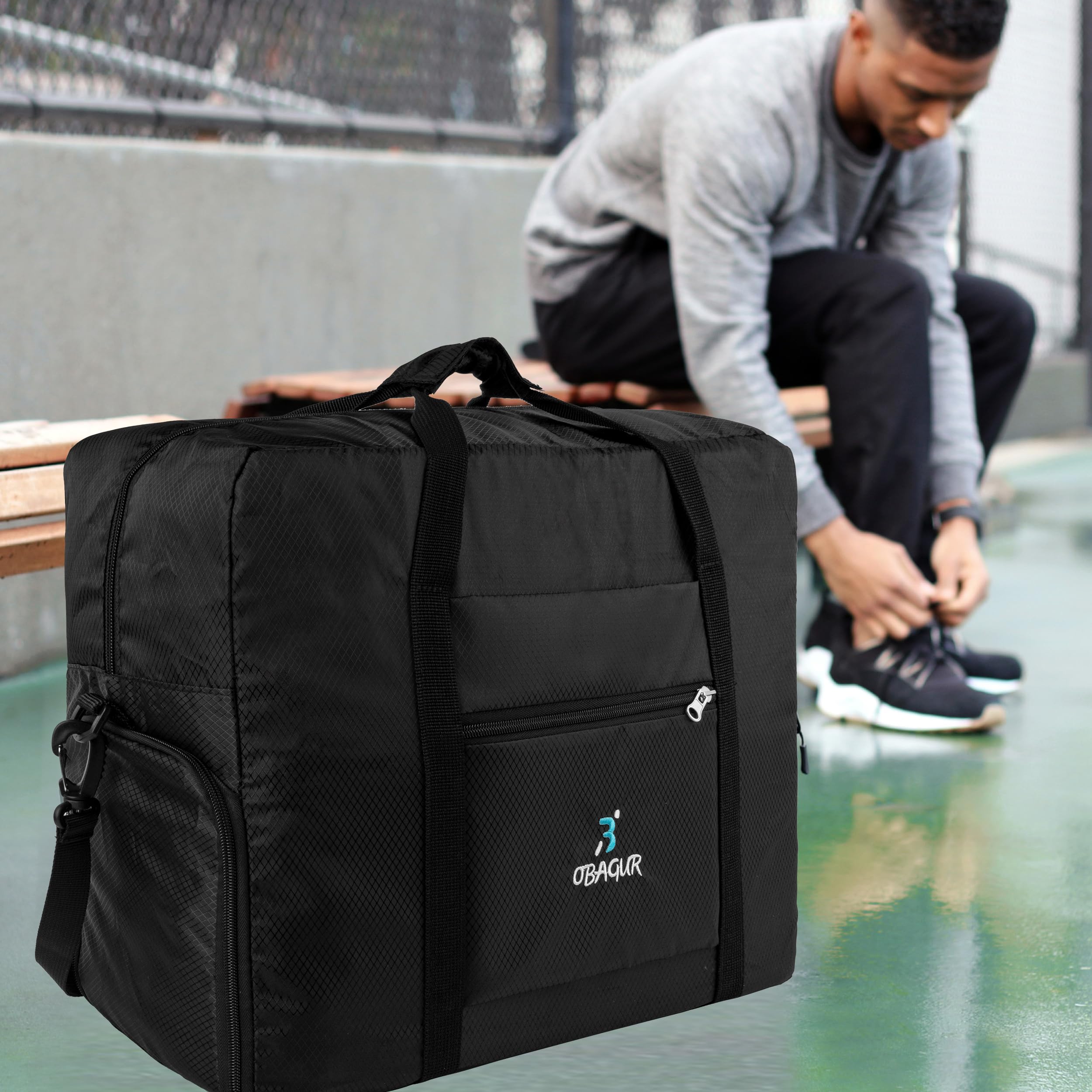 Spirit Airlines Approved Personal Item Bag - Foldable Travel Tote & Duffel Weekender Bag for Men & Women | Perfect for Carry-On, Weekend Getaways & Airplane Travel