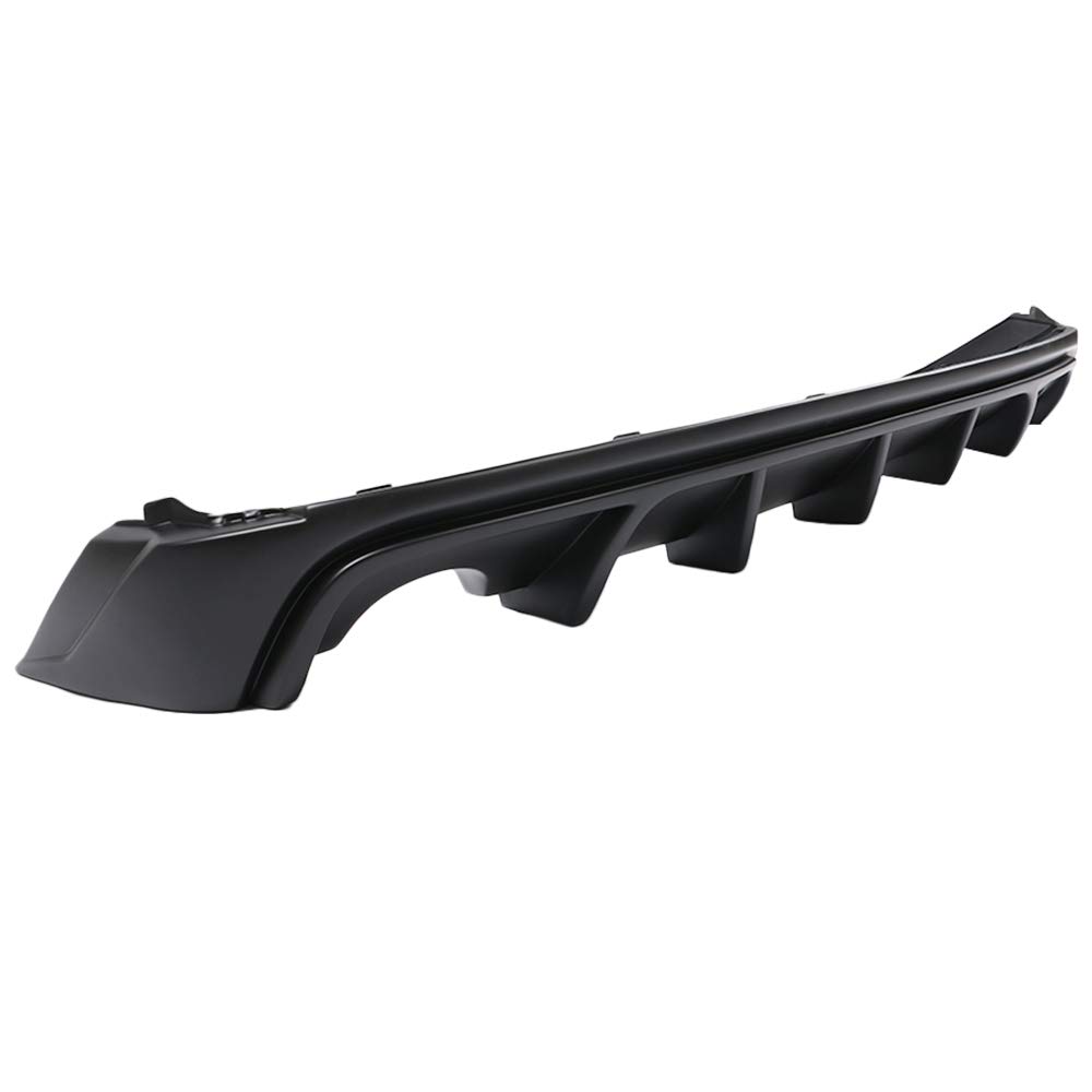 FREEMOTOR802 Rear Bumper Diffuser for 2014-2016 Lexus IS250 IS350 IS200T - Unpainted Black PP Spoiler | Car Body Styling & Performance Upgrade for Sporty Look