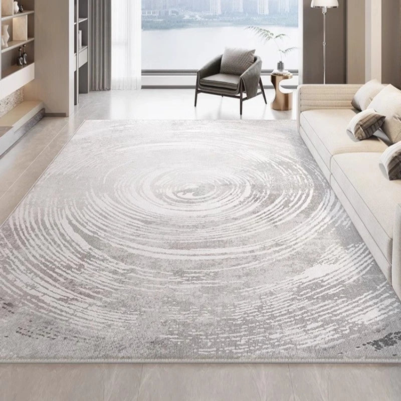 Chanel Velvet Abstract Geometric Waterproof Area Rug - Soft Non-Slip Living Room Carpet for Home Decor, Bedroom, Office