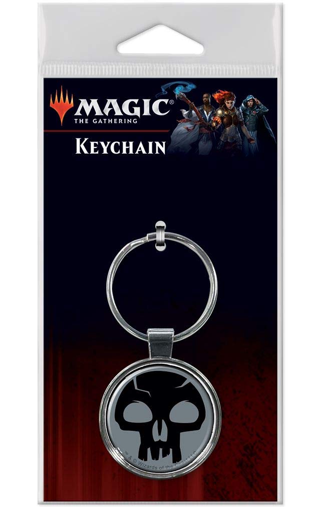 Magic the Gathering Black Swamp Keychain for Keys & Backpacks - Gaming Accessory