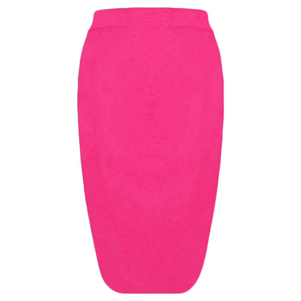 Women's High Waist Knee-Length Bandage Pencil Skirt - Slim Fit Stretchy Bodycon Skirt for Work, Party & Night Out