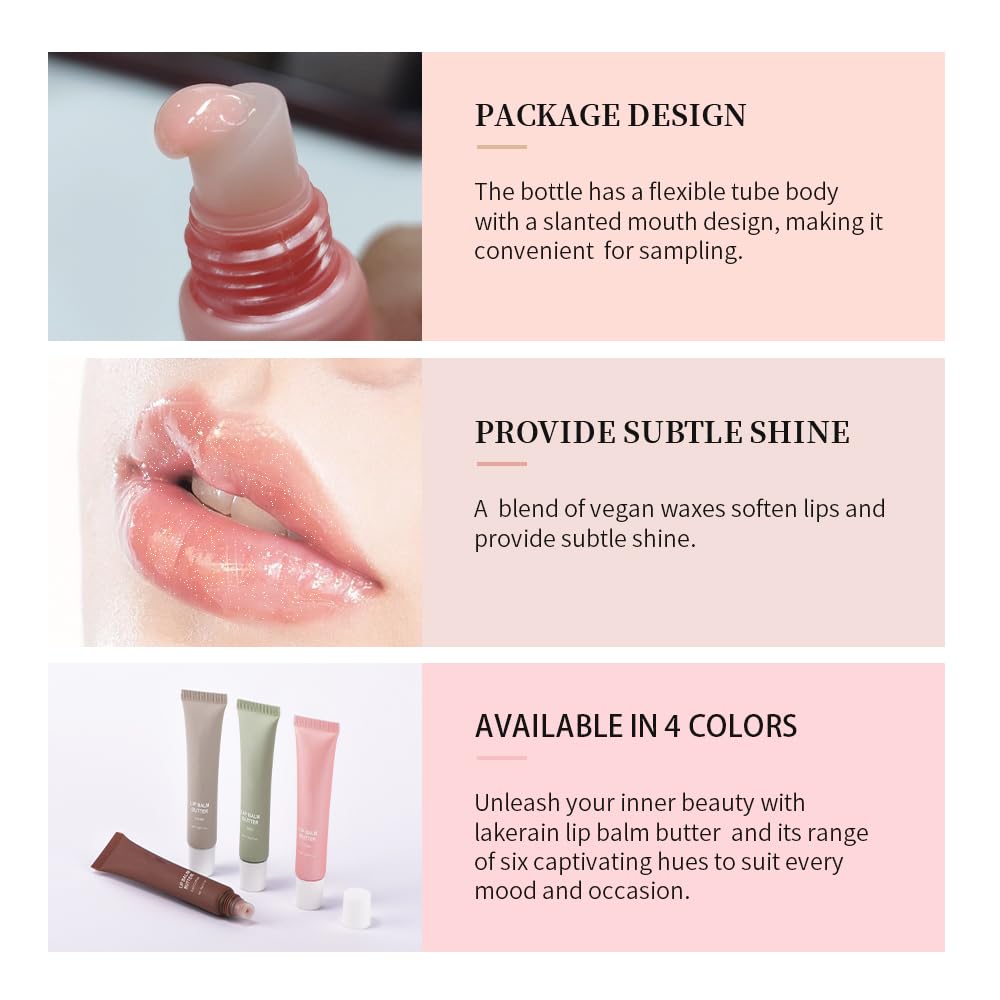 Natural Moisturizing Lip Balm for Dry Lips - Hydrating & Nourishing with Shea Butter & Vitamin E - Perfect for Summer, Winter & Daily Lip Care