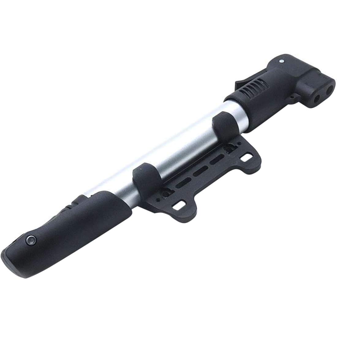 Portable Manual Bike Pump - Aluminum Alloy Bicycle Tire Inflator with Dual Valve for Road & Mountain Bikes - Compact & Lightweight for Cycling, Camping & Emergency Use