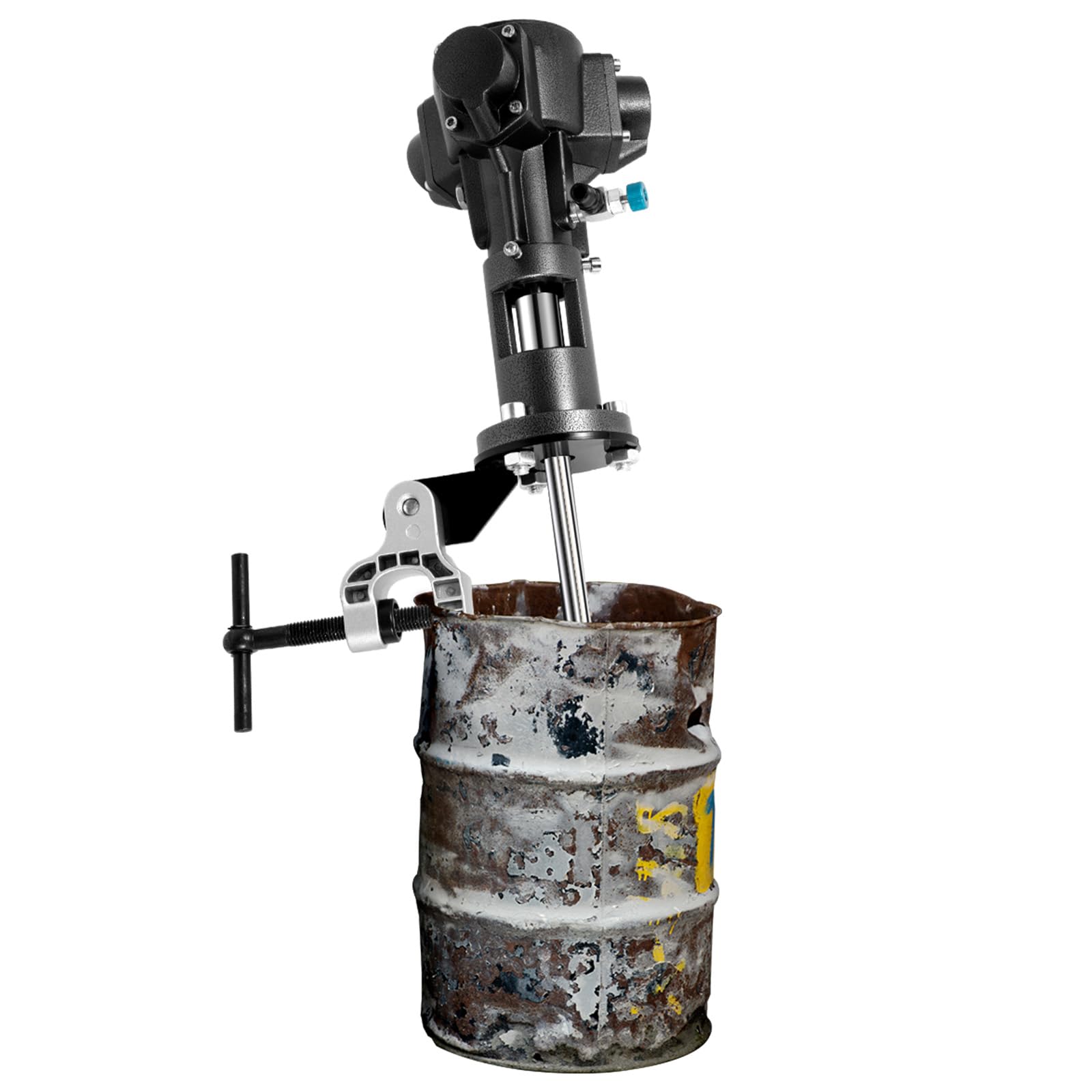 LOYALHEARTDY 1/2HP Pneumatic Paint Mixer - 50 Gallon Capacity with Stainless Steel Blades - Automatic Paint & Ink Stirring Machine for Professional Painting, DIY Projects, and Industrial Use