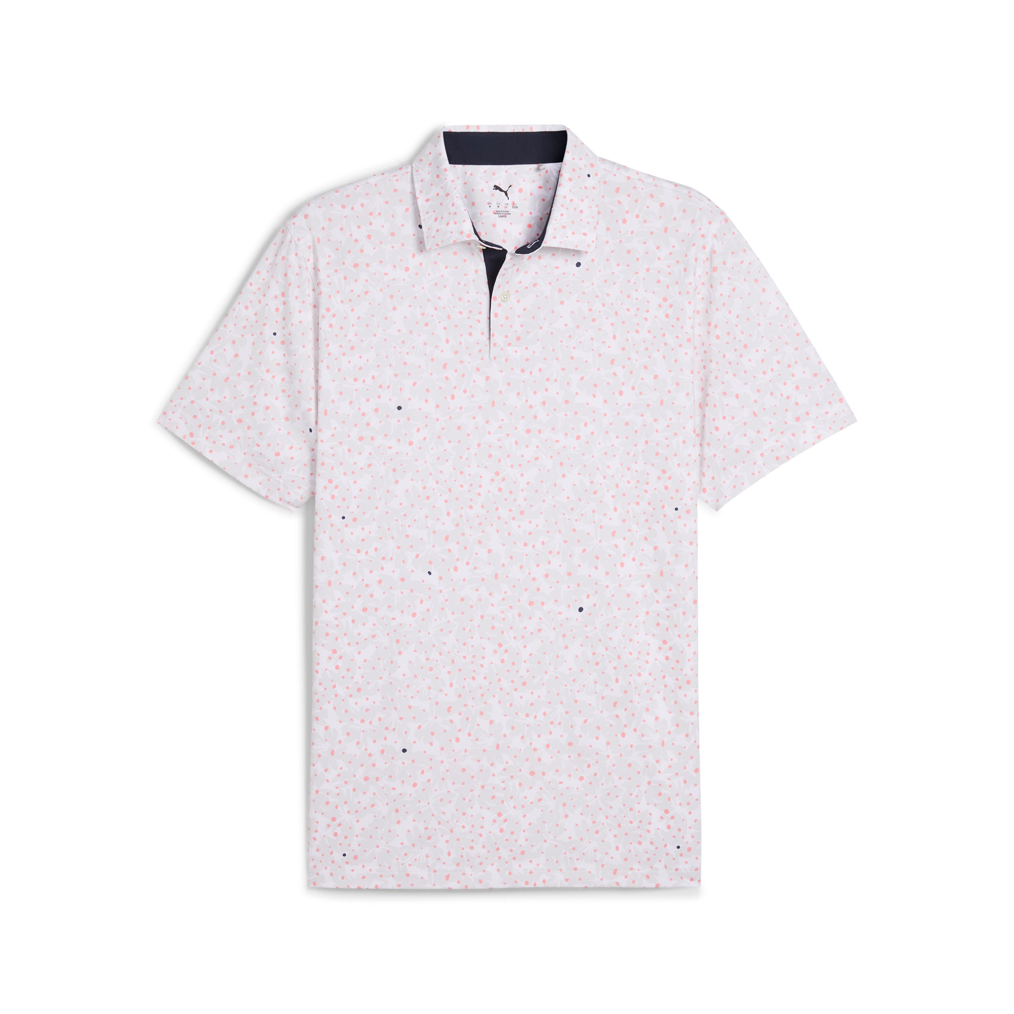MATTR Bloom Field Golf Polo Shirt for Men - Breathable, Moisture-Wicking Performance Golf Shirt - Perfect for Golf Course, Clubhouse & Casual Wear