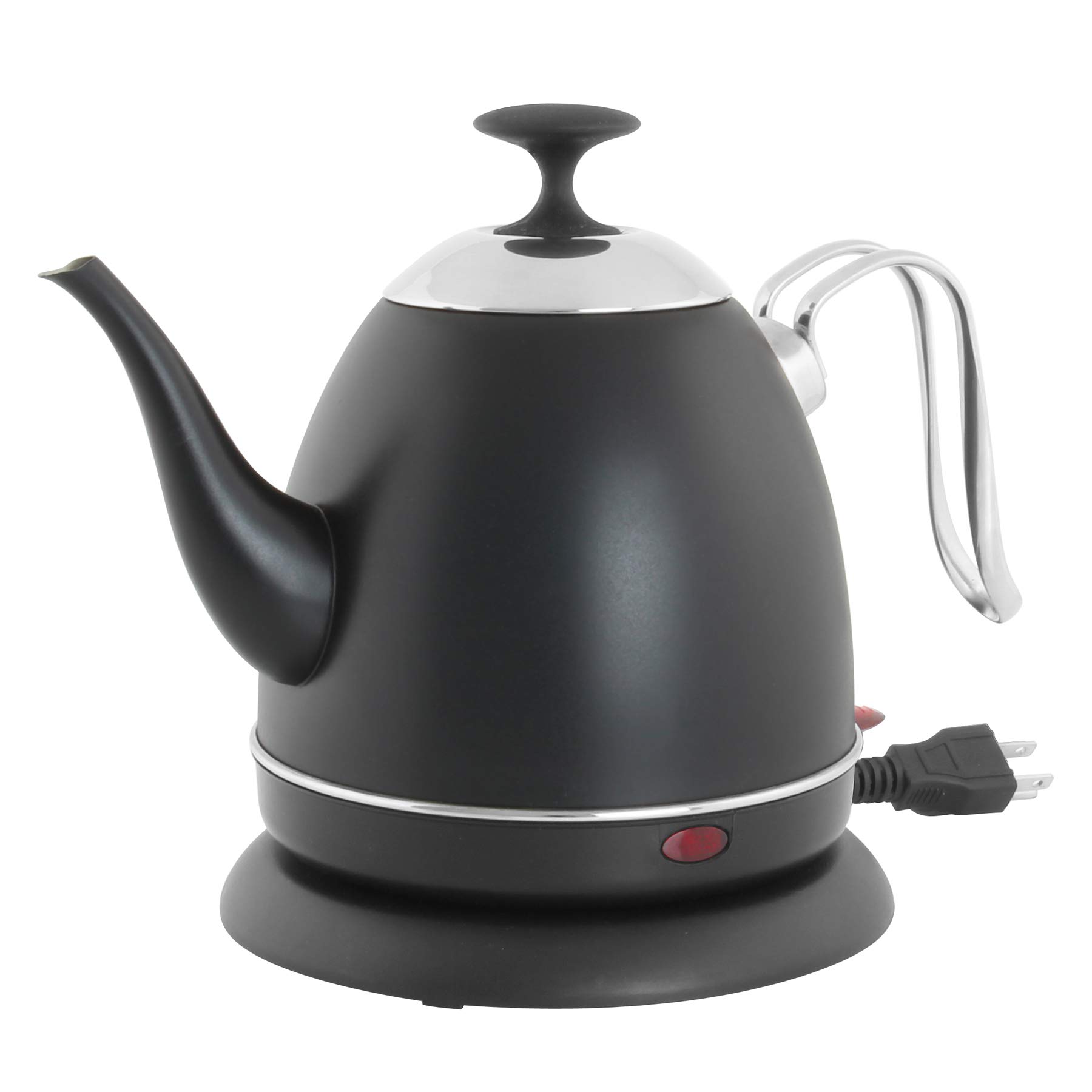 Chantal ELSL37-03R KM Ryder Electric Kettle - 32 oz Matte Black Fast Boiling Water Kettle for Coffee, Tea & Cooking - Perfect for Home, Office & Dorm Use