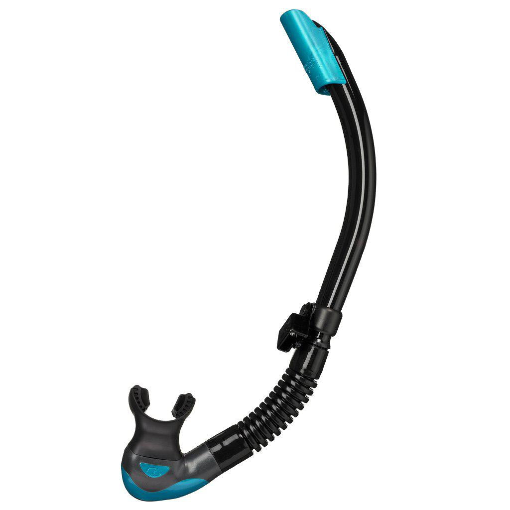 TUSA Platina Hyperdry II Snorkel - Dry Top Snorkeling Gear for Adults & Kids - Comfortable Anti-Water Design for Ocean Swimming, Snorkel Set for Beach Vacation & Underwater Exploration
