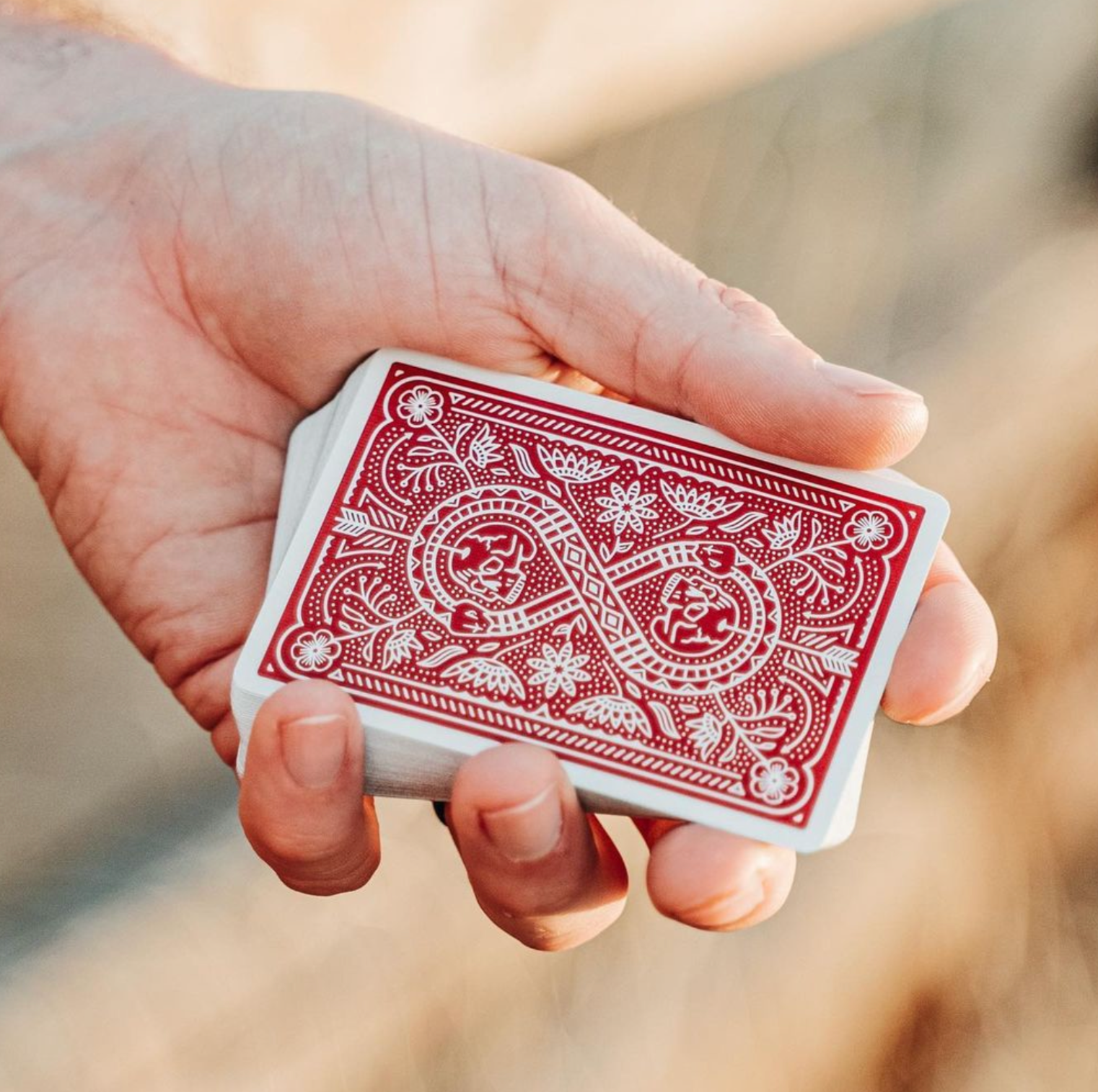 Premium Red Drifters Playing Cards - Waterproof & Durable Poker Deck for Magic Tricks, Card Games, and Collectibles - Perfect for Parties, Travel, and Gifts