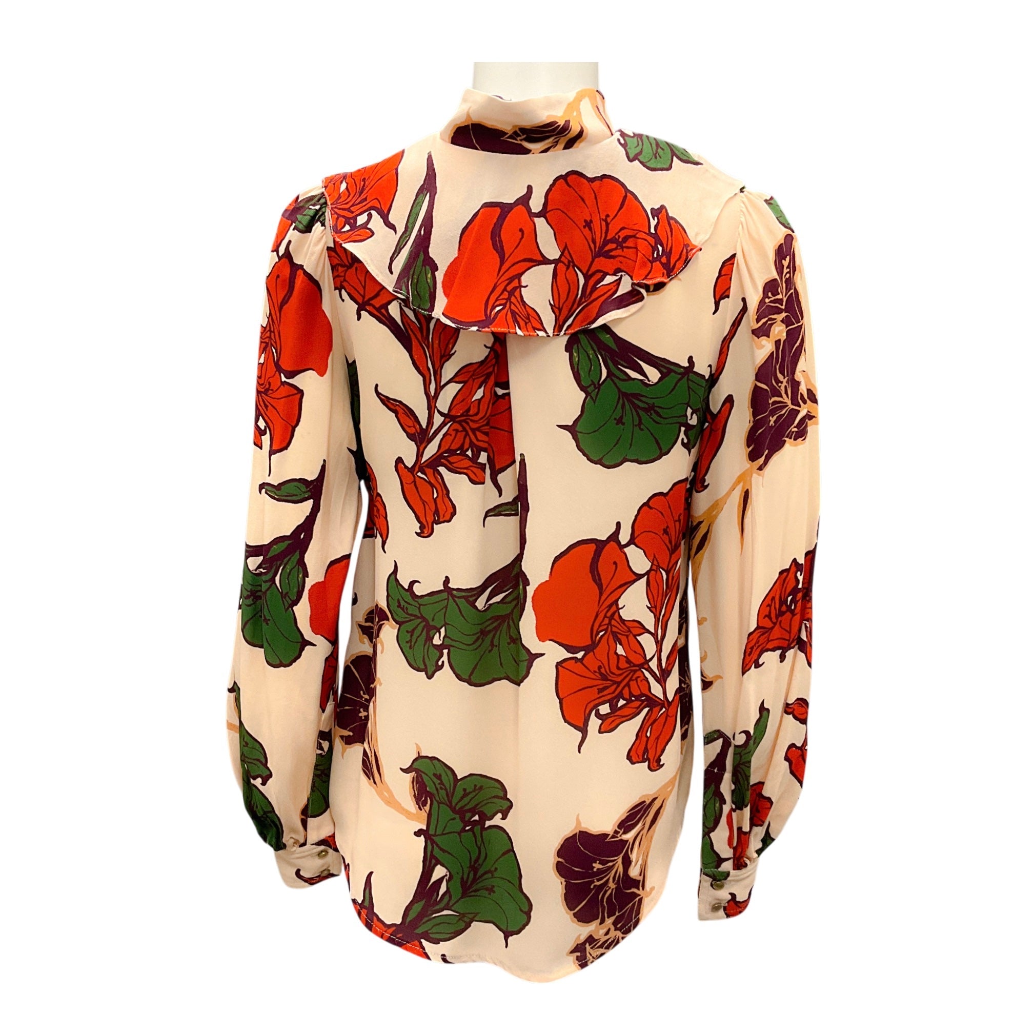 Johanna Ortiz Pink Salt Floral Top - Women's Elegant Blouse for Casual & Party Wear | Perfect for Date Nights, Office Outfits & Summer Fashion