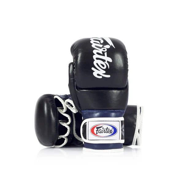 Fairtex Super Sparring Grappling Gloves - MMA Training, Boxing, Muay Thai & BJJ - Premium Leather Hand Protection for Combat Sports & Fitness Workouts