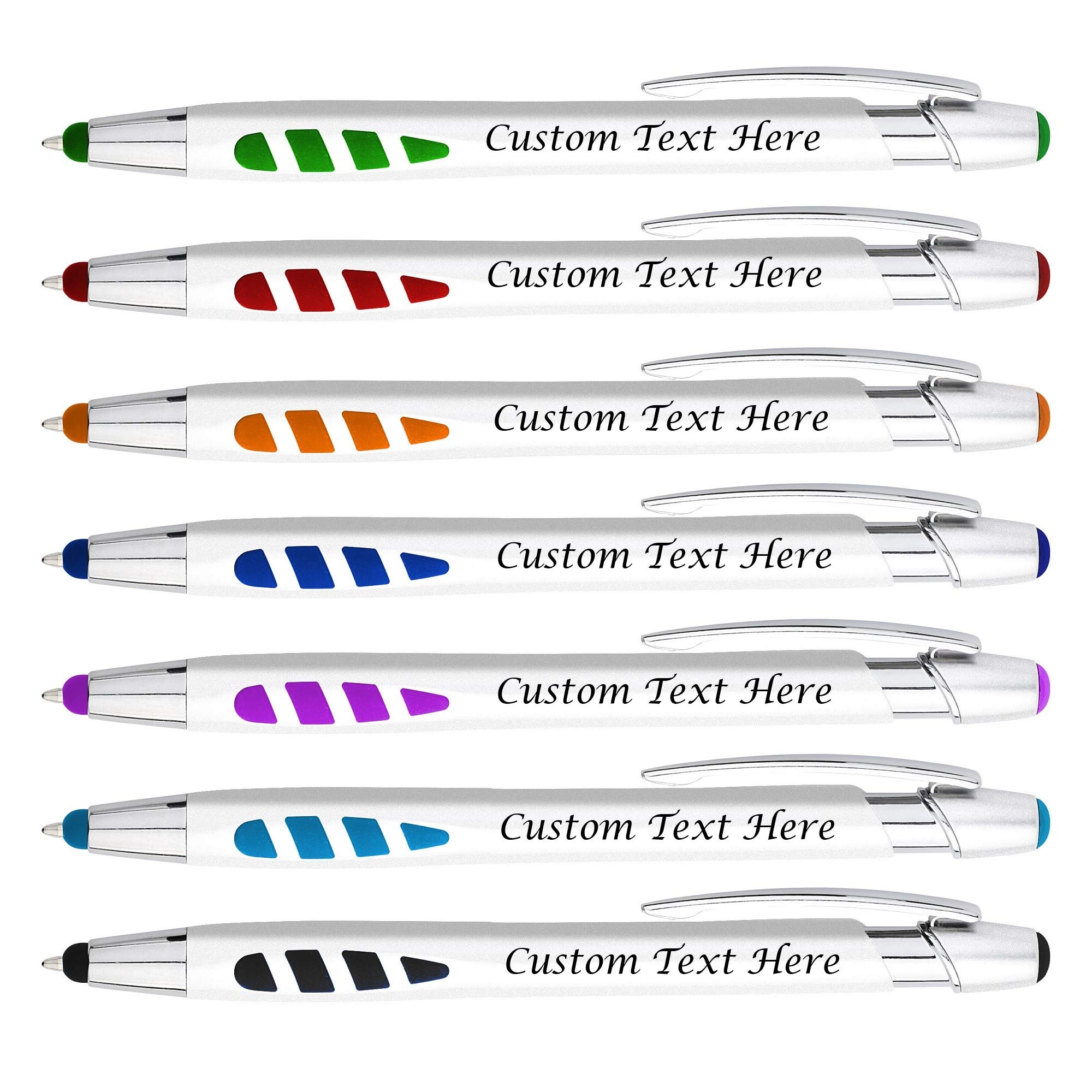 Custom Logo Promotional Pens - 175 Pack Bulk Ballpoint & Stylus 2-in-1 Pens for Business, Events & Touchscreen Devices - Perfect for Corporate Gifts, Trade Shows & Office Use