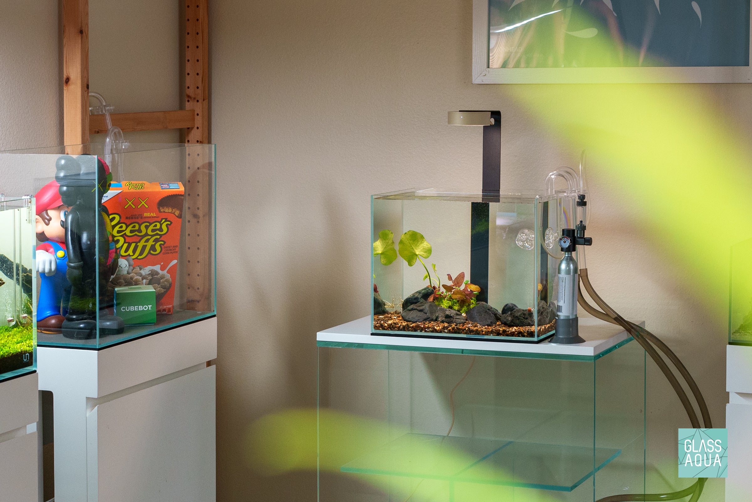 UNS Micro CO2 Bubble Counter for Aquarium Plants - Precise CO2 Measurement for Healthy Planted Tanks | Ideal for Nano Tanks, Aquascaping & Freshwater Aquariums