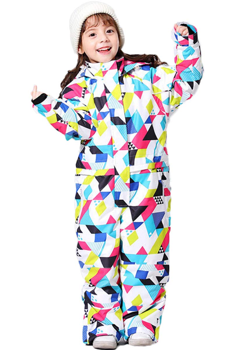 **Kids' Waterproof Windproof Snowsuits for Boys & Girls - Warm One-Piece Ski Overalls & Winter Jumpsuits - Perfect for Outdoor Skiing, Snowboarding & Mountain Adventures**