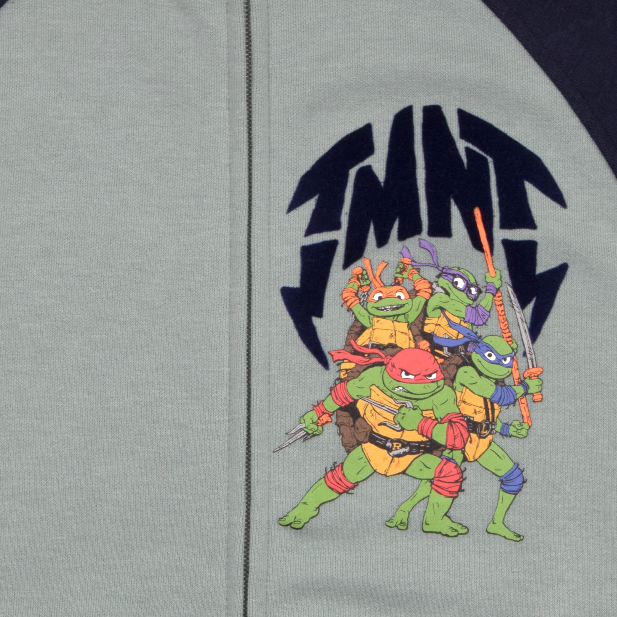 Nickelodeon Teenage Mutant Ninja Turtles Boys' 2-Piece Hoodie & Joggers Set - TMNT Zip-Up Hooded Sweatshirt & Comfortable Sweatpants for Kids - Perfect for Playtime, School & Casual Wear