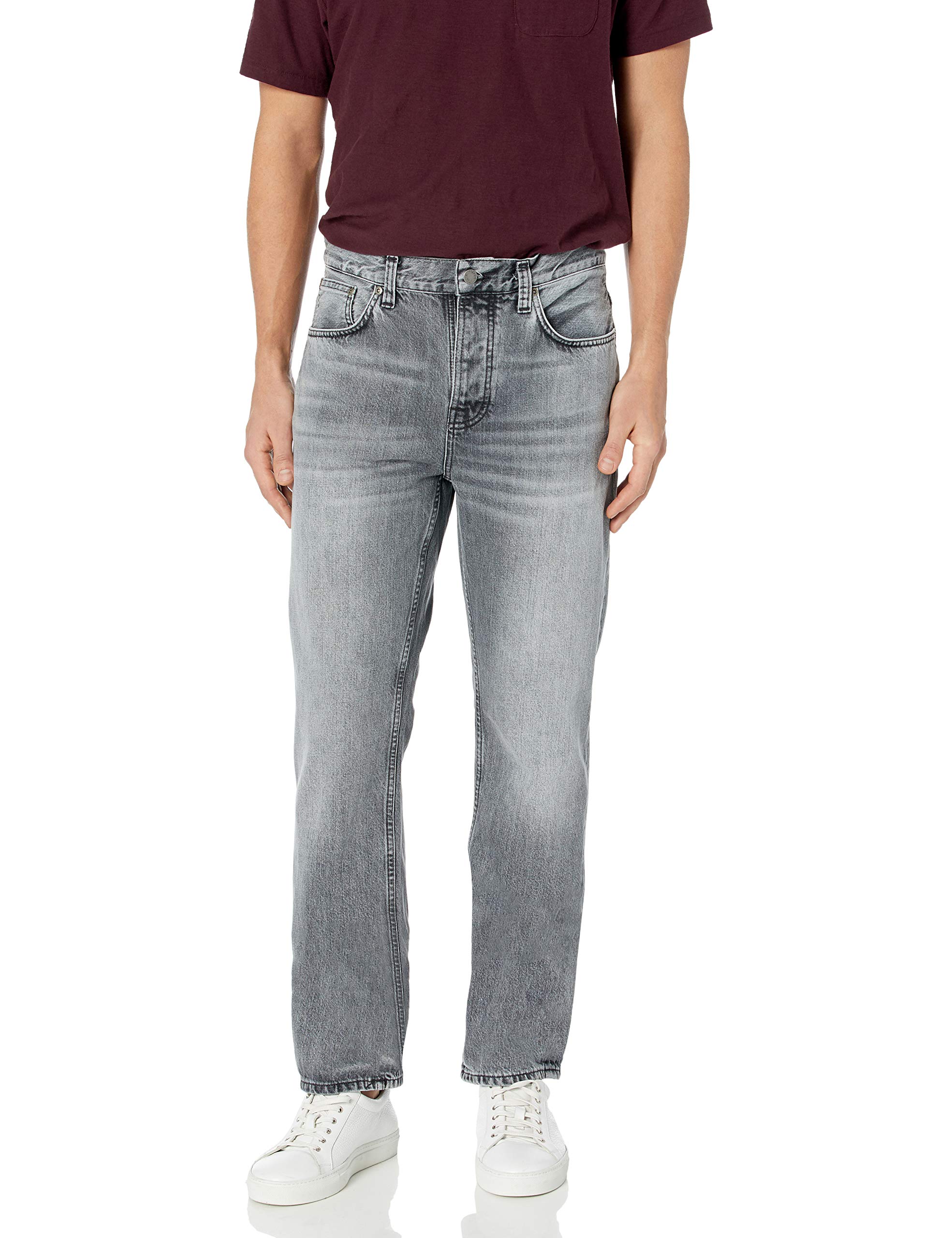 Nudie Jeans Sleepy Sixten Grey Skies - Premium Men's Slim Fit Denim Jeans for Casual Wear & Everyday Comfort