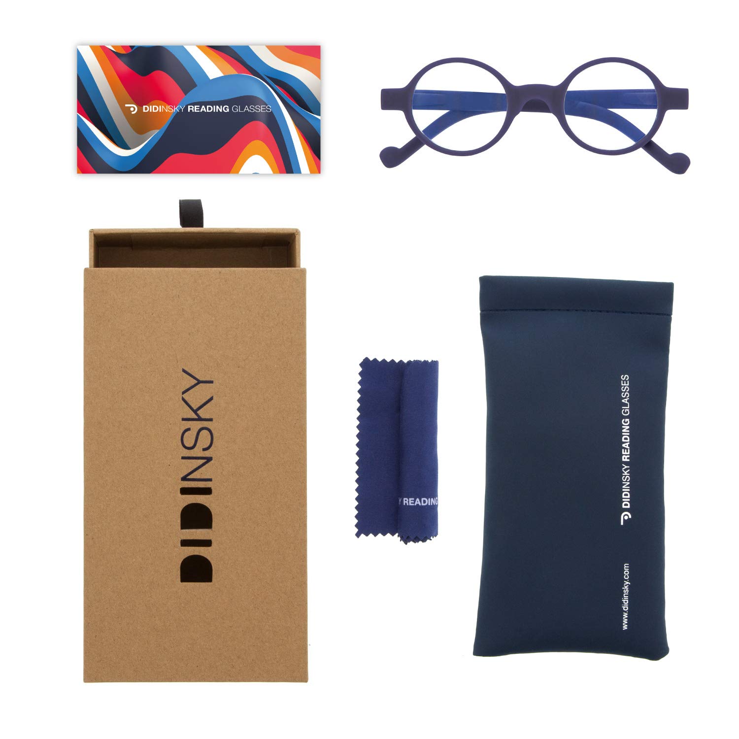Blue Light Blocking Reading Glasses for Men & Women - Flexible Rubber Touch Temples, Anti Glare Computer Readers (Indigo 0.0 - HAKONE SCREEN) - Perfect for Office Work, Gaming & Digital Screen Use