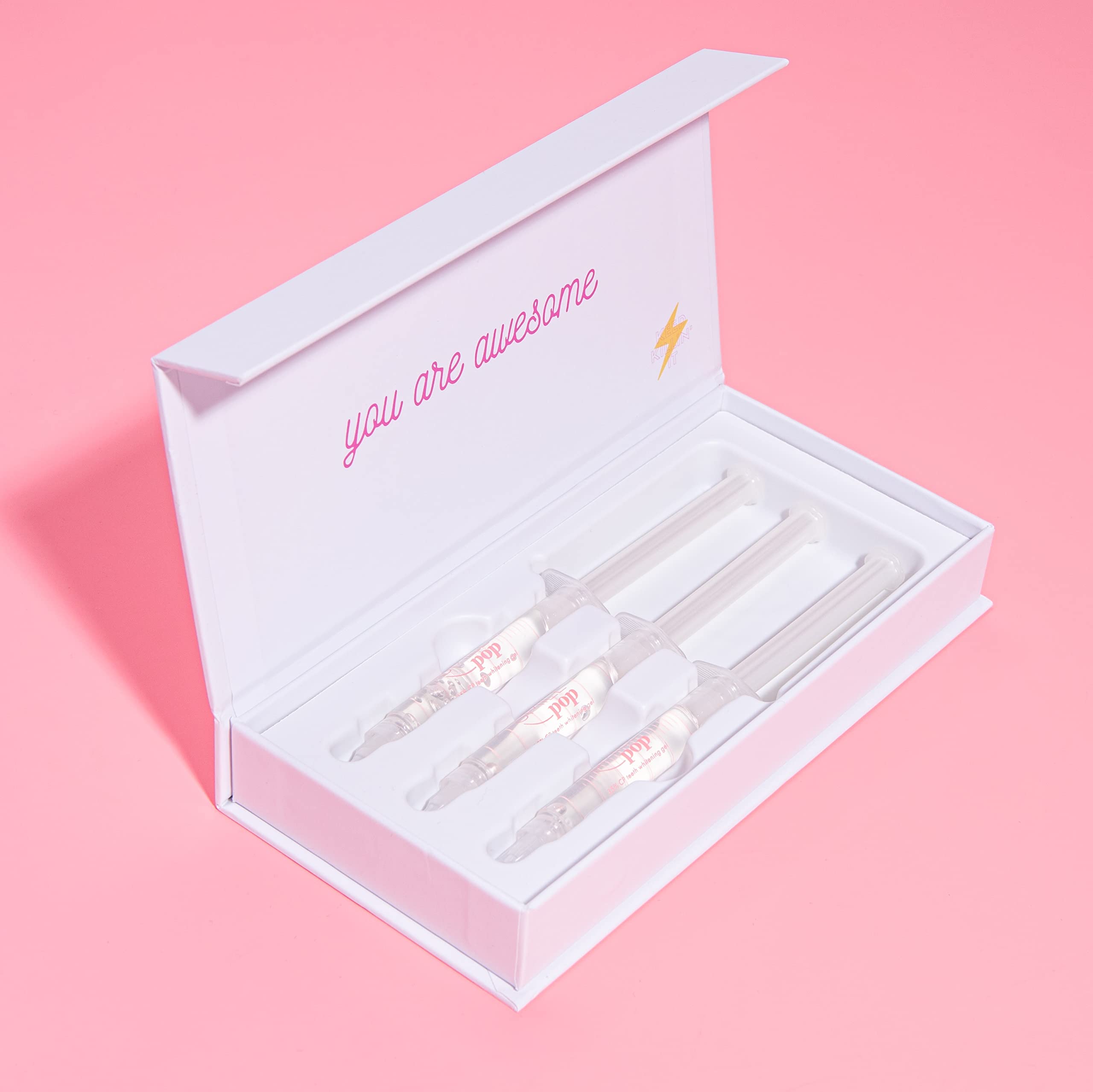 Professional Strength Premium Teeth Whitening Gel Syringes - 35% Carbamide Peroxide (3ML) for Removing Coffee, Wine, Smoking & Soda Stains - Dentist-Approved Whitening Treatment for Brighter Smile at Home or Before Special Events - Pack of 3