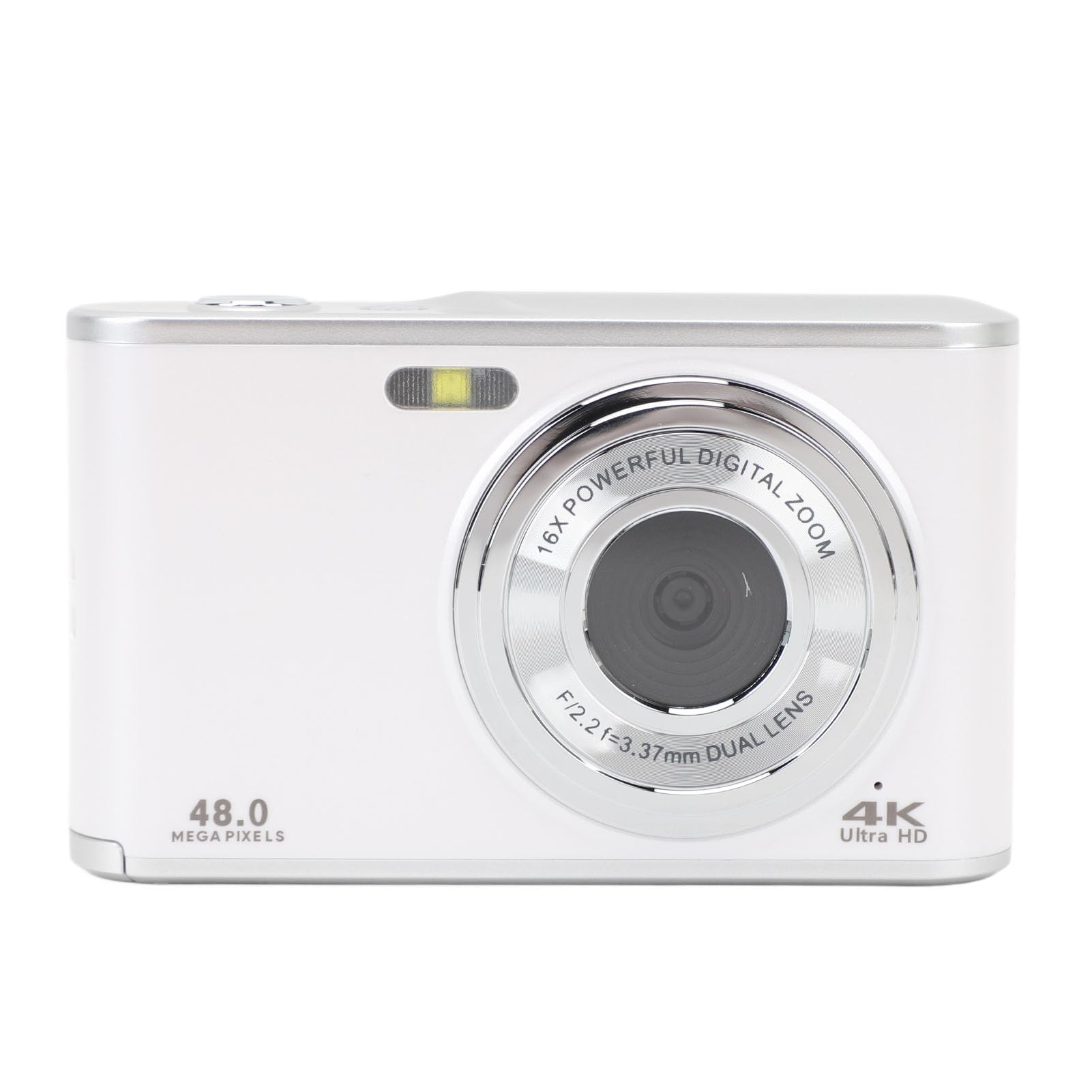 4K 48MP Digital Camera for Vlogging - Dual Lens Selfie Camera with 2.8