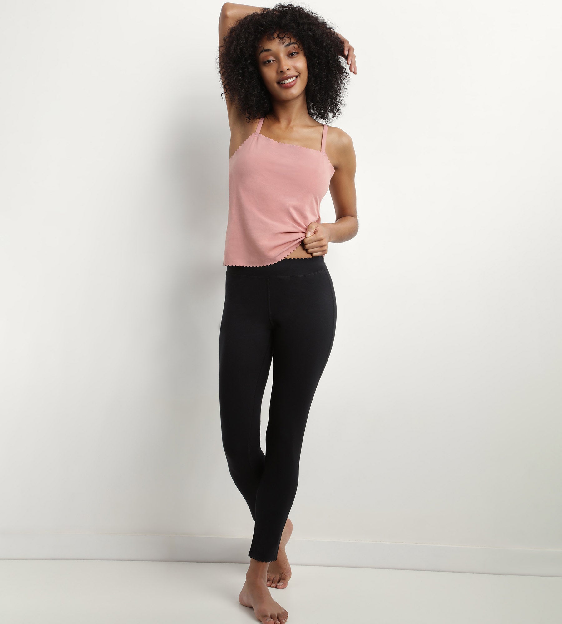 Seamless Stretch Cotton Women's Bralette - Soft Rose Ombre Comfort for Everyday Wear | Perfect for Yoga, Lounge & Sleep