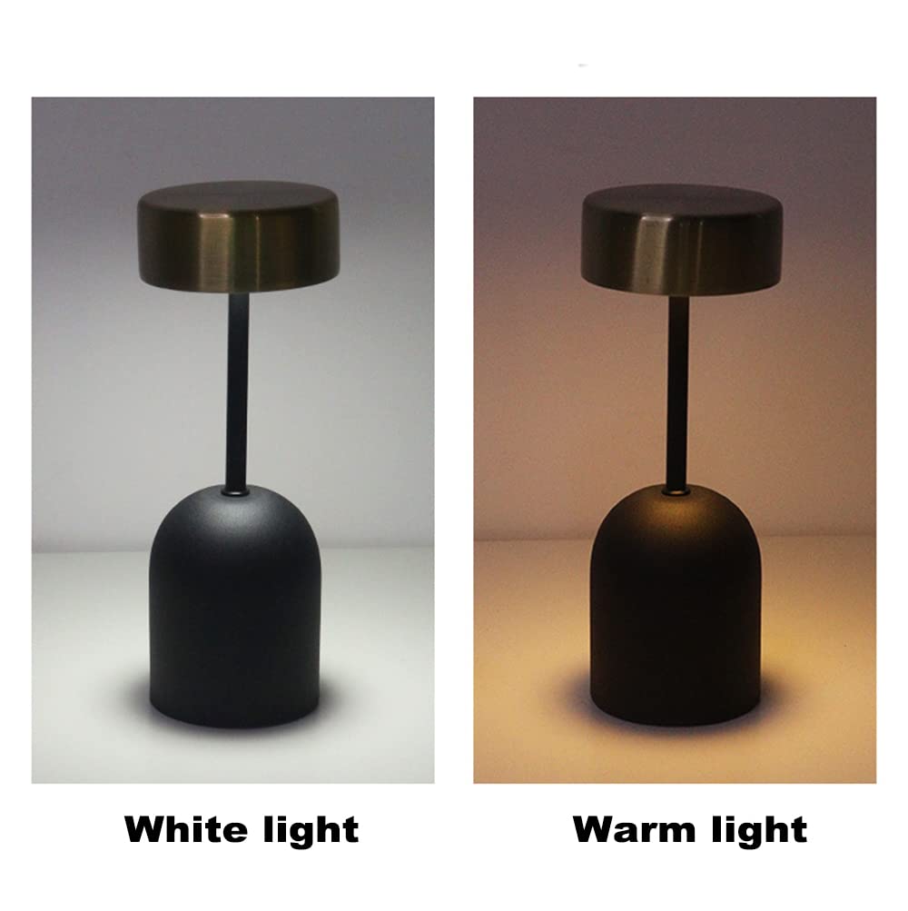 Modern Touch LED Bedside Table Lamp - Golden Farmhouse Night Light with Warm Glow for Bedroom, Office & Living Room Decor | Electroplated Creative Desk Lamp for Home & Workspace