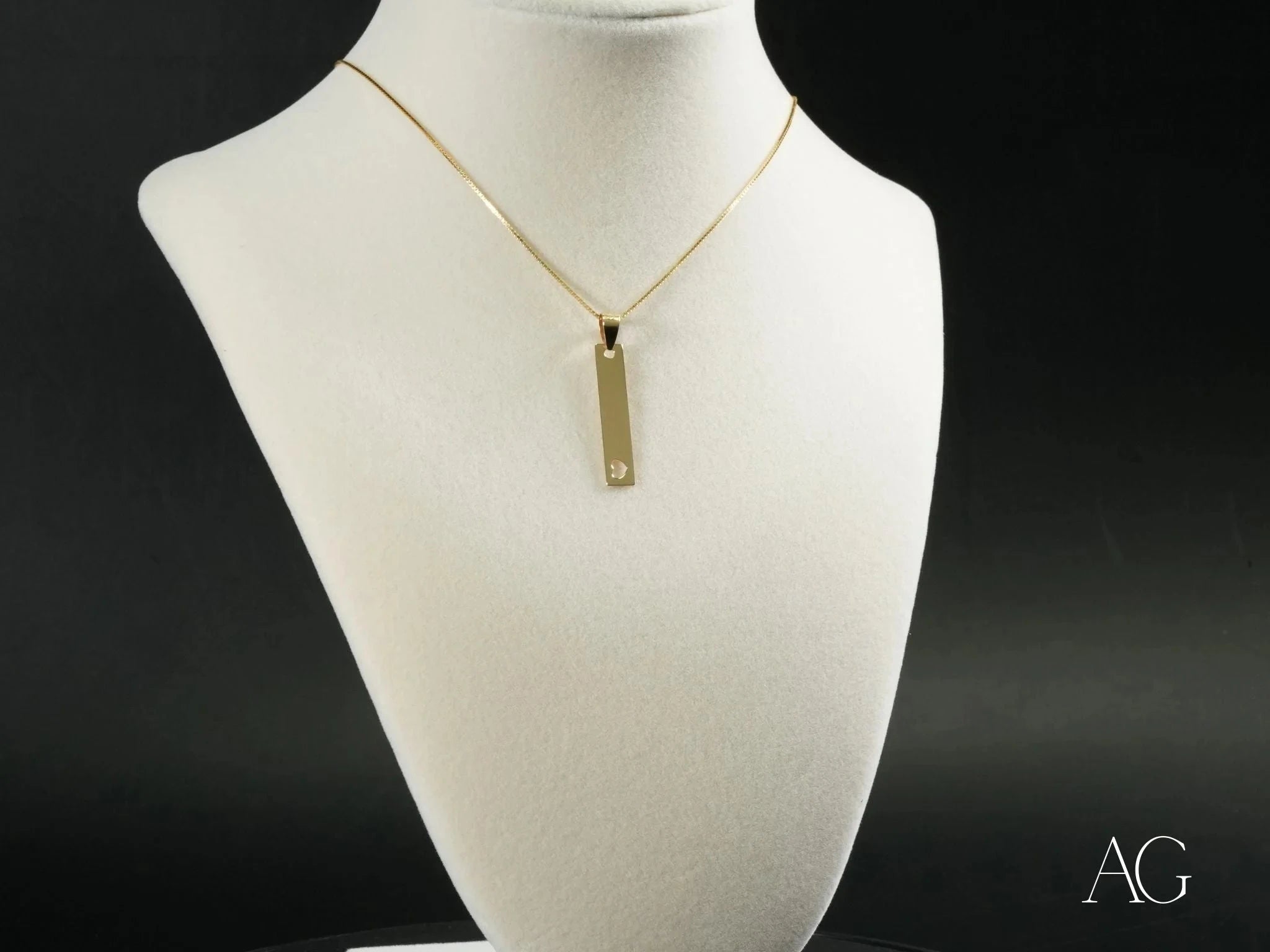 14K Gold Bar Pendant Necklace for Women - Elegant Minimalist Jewelry Gift for Birthday, Anniversary & Everyday Wear