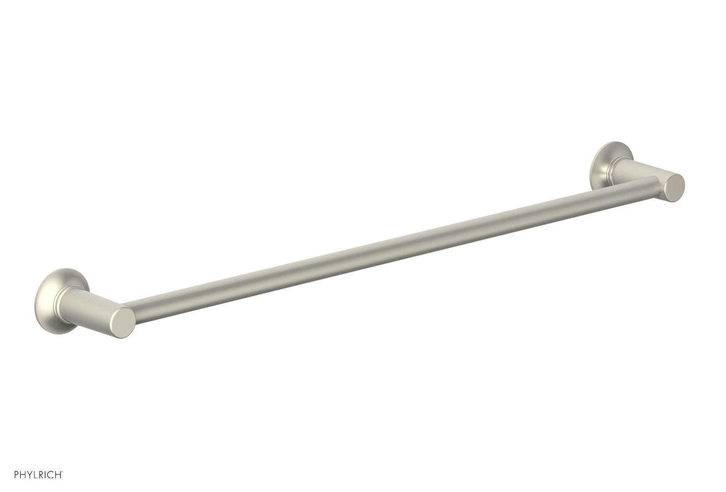 HEX MODERN 24-Inch Towel Bar 501 71 - Brushed Nickel Bathroom Towel Rack for Hand & Bath Towels - Perfect for Bathroom, Spa, and Guest Room Decor