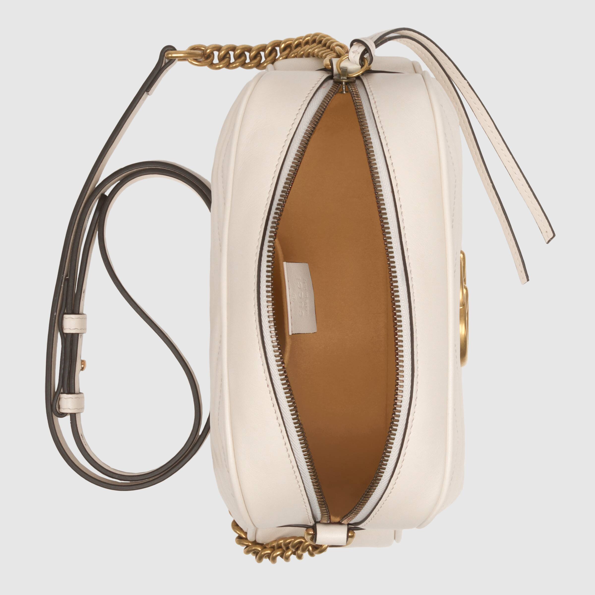 Gucci GG Marmont Small Matelassé Shoulder Bag in White | Luxury Leather Crossbody Purse for Women | Perfect for Date Night, Office & Special Occasions