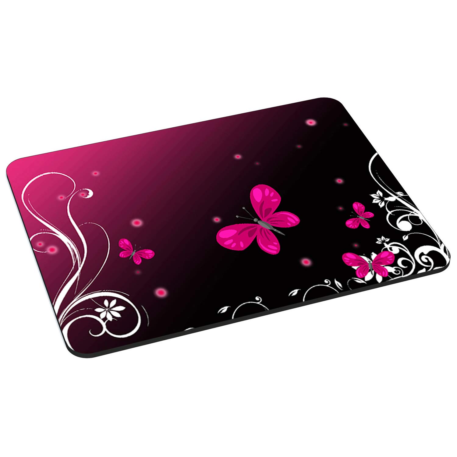 Butterfly Design Mouse Pad - Non-Slip Gaming & Office Mousepad with Smooth Surface for Computers & Laptops - Perfect for Work, Gaming & Home Office Use