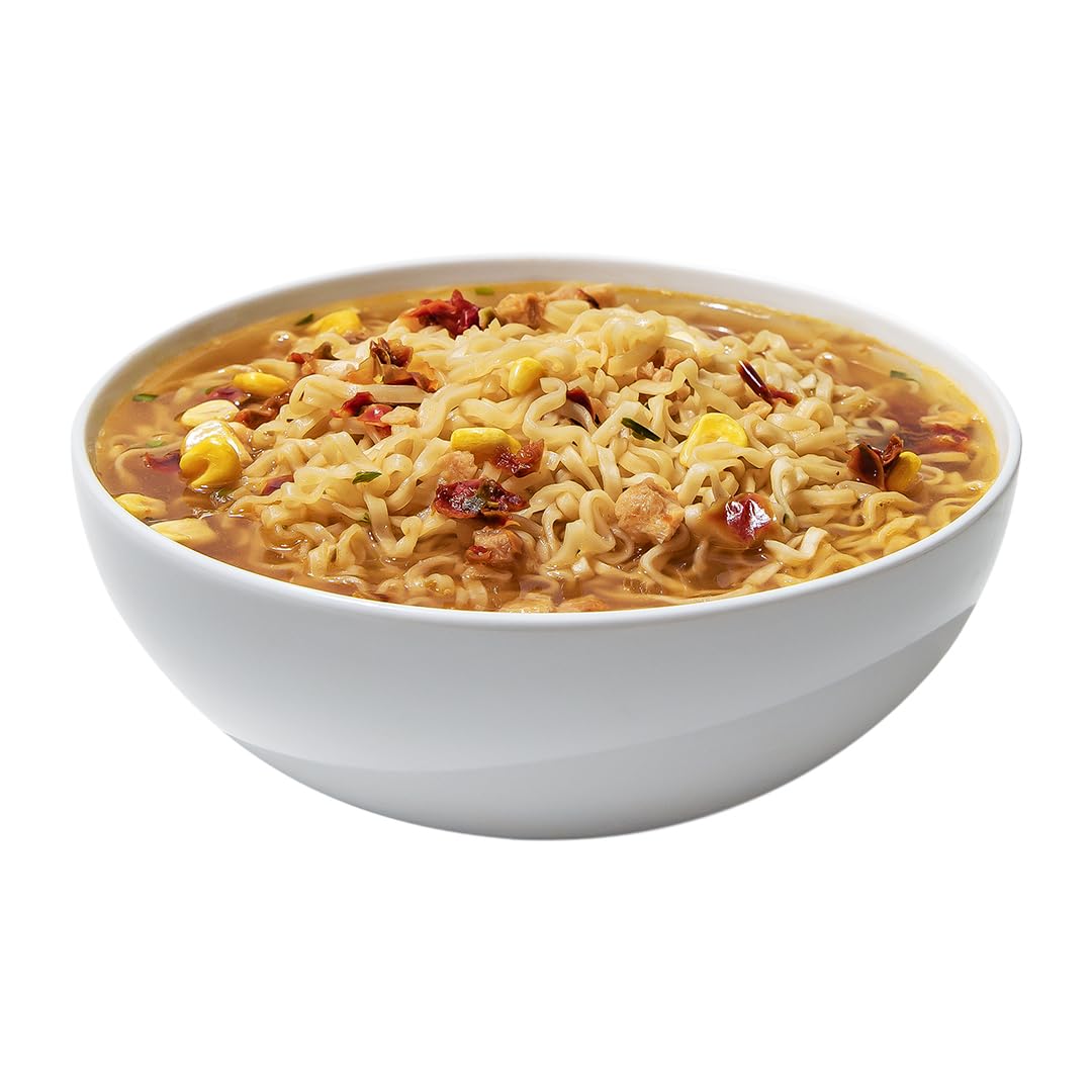 Maruchan Bowl Spicy Miso Ramen Soup - Microwaveable Instant Noodles (3.38 Oz, 6-Pack) | Quick Lunch, College Dorm Meals & Emergency Food Supply