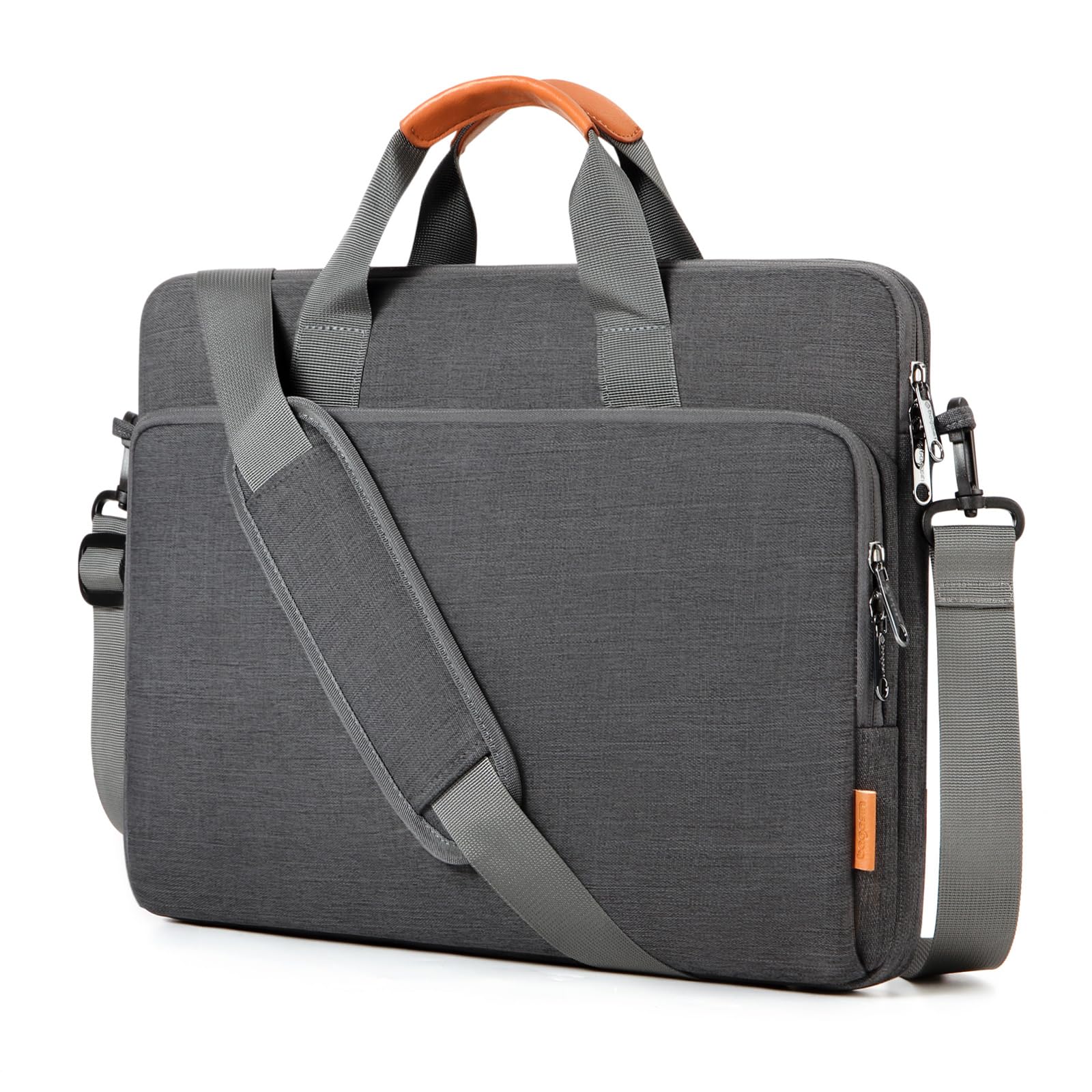 15.6-17.3 Inch Laptop Case Bag with Edge Protection, Durable Shoulder Carrying Briefcase for Work, School, and Travel