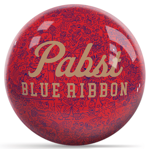 OnTheBallBowling Pabst Themed Bowling Ball - Perfect for League Play, Casual Bowling & Themed Parties