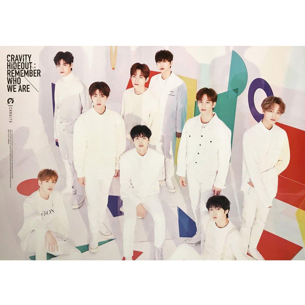 CRAVITY 'SEASON 1 HIDEOUT : REMEMBER WHO WE ARE' Official K-Pop Poster - Perfect for Room Decor, Fan Collection & K-Pop Merchandise Display