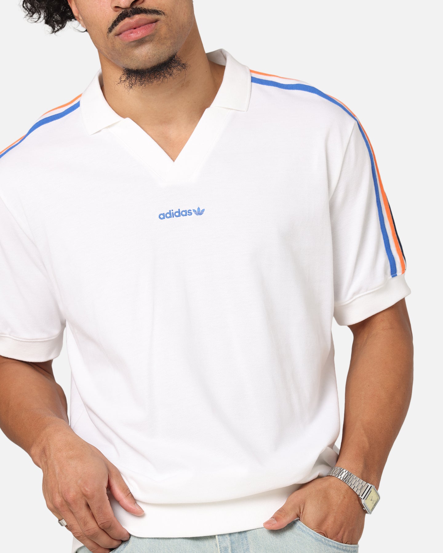 Adidas Men's Classic Polo Shirt - White, Slim Fit, Moisture Wicking, Casual & Athletic Wear for Golf, Work & Everyday Comfort