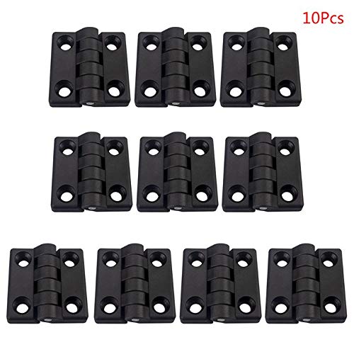 10Pcs Plastic Cabinet Hinges - Heavy Duty Butt Hinges for Wooden Boxes, Drawers & Jewelry Cases (Size B) | Perfect for DIY Furniture, Storage Box & Home Organization Projects
