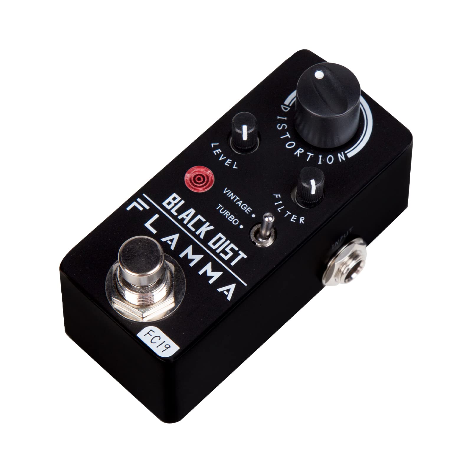FLAMMA FC19 Distortion Pedal for Electric Guitar - Vintage Warm Tone, True Bypass - Perfect for Rock, Metal & Blues Performances & Studio Recording