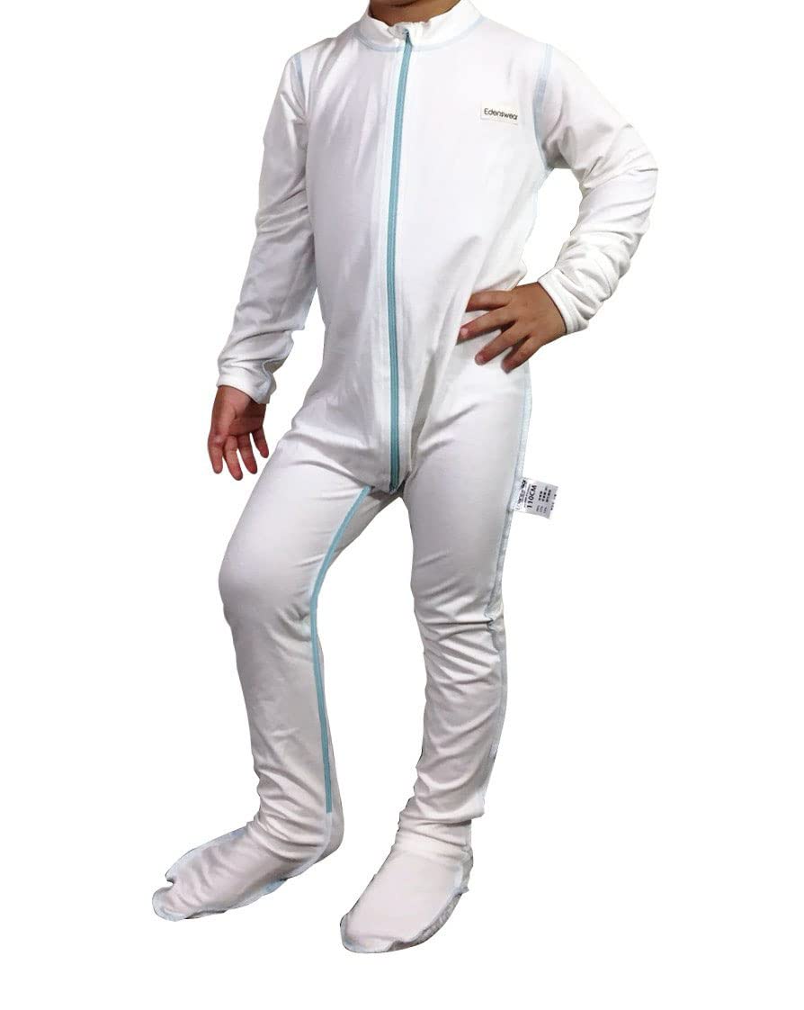 Organic Zinc-Infused Tencel Full Body Suit for Babies & Kids with Eczema - Hypoallergenic Comfort Wear for Sensitive Skin, Daytime Play & Nighttime Sleep