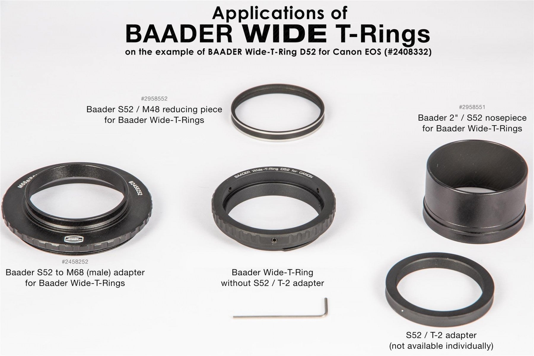 Baader T-Ring Adapter for Canon R Cameras – Secure Mount for Telescopes & Astrophotography