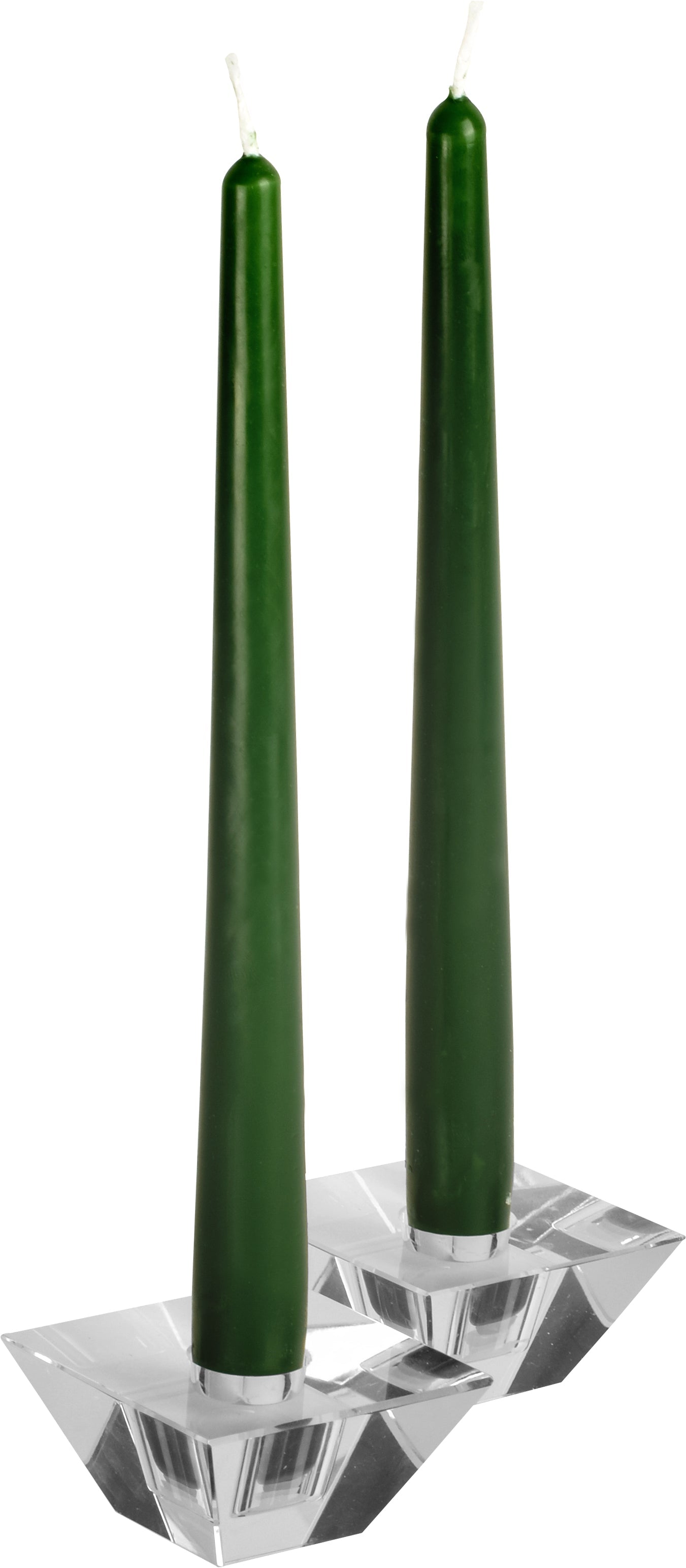 12 Inch Hunter Green Taper Candles - Premium Long-Lasting Dripless Candles for Dining, Weddings, Holidays & Home Decor (Set of 6)