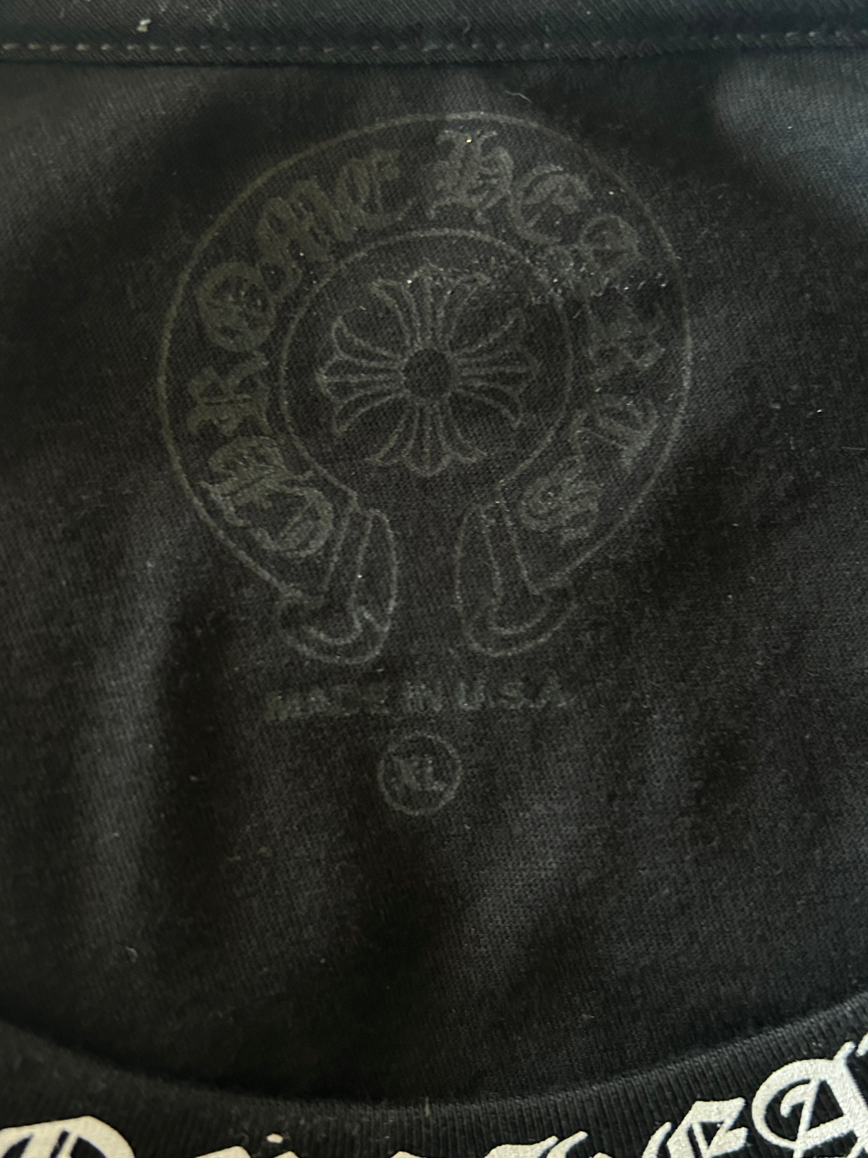 Chrome Hearts Black & White Logo T-Shirt - Stylish Graphic Tee for Men & Women | Perfect for Casual Wear, Street Fashion & Everyday Outfits