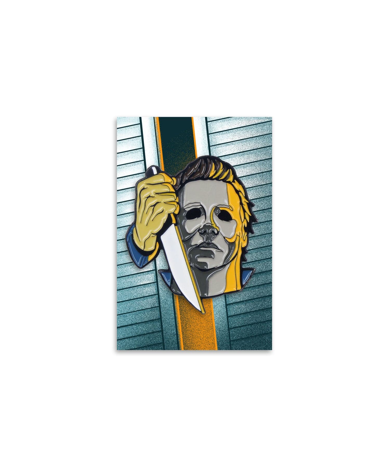 Michael Myers Halloween Horror Movie Enamel Pin - Collectible Badge for Fans, Cosplay, Jackets & Backpacks