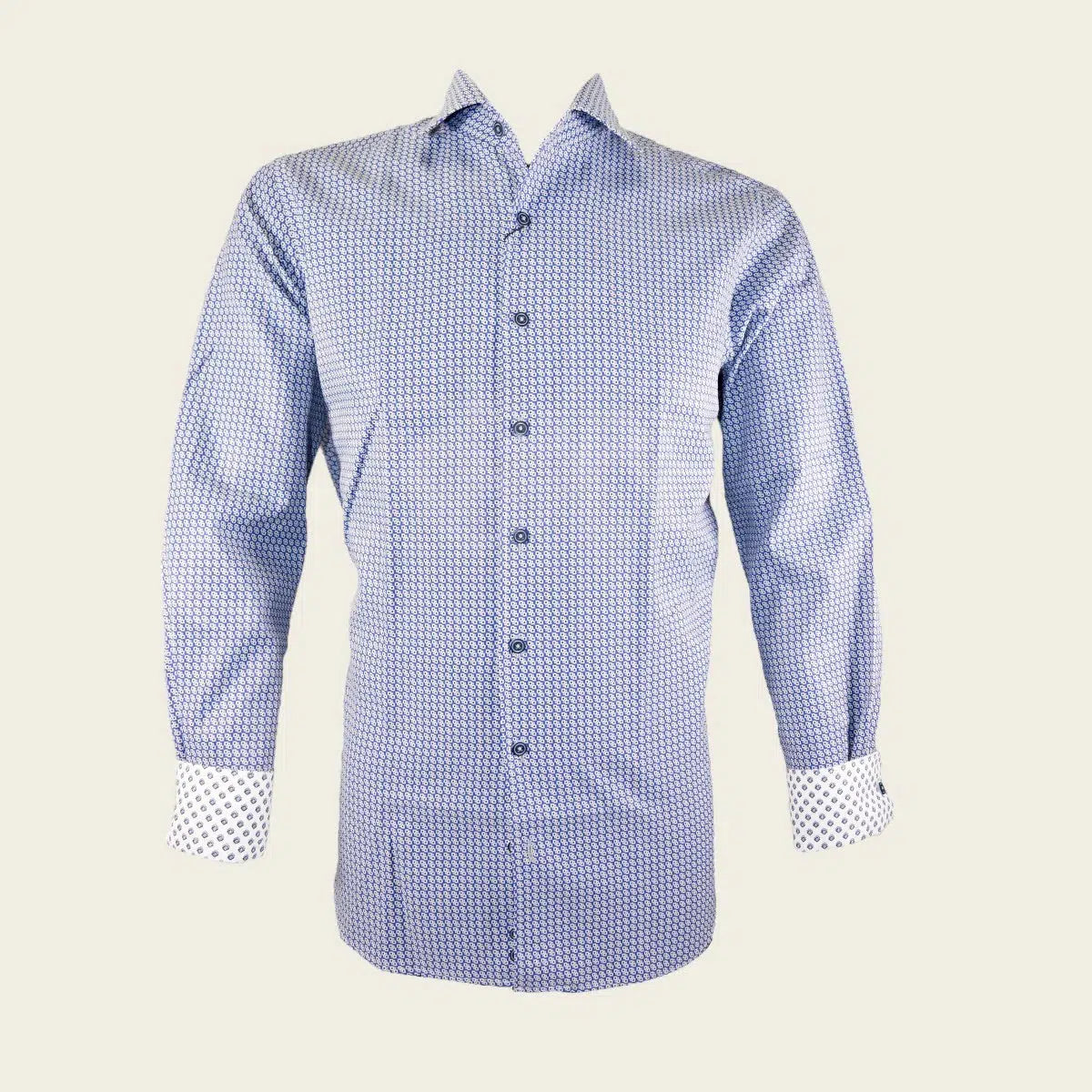 CMW710R Men's Casual Fashion Cotton Shirt in Cuadra Blue - Comfortable & Stylish for Everyday Wear, Office & Outdoor Activities