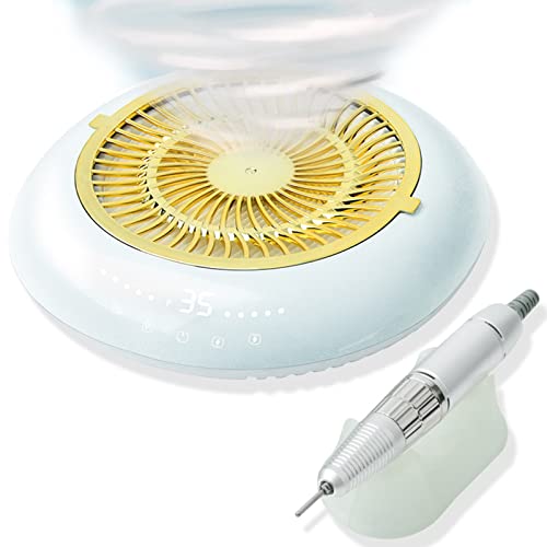 Joyeee Professional Electric Nail Drill Machine with Dust Collector - Manicure & Pedicure Kit for Acrylic Gel Nails, Nail Art File Set for Polishing & Exfoliating | Salon & Home Nail Care Tools | Perfect for DIY Nail Artists & Professionals